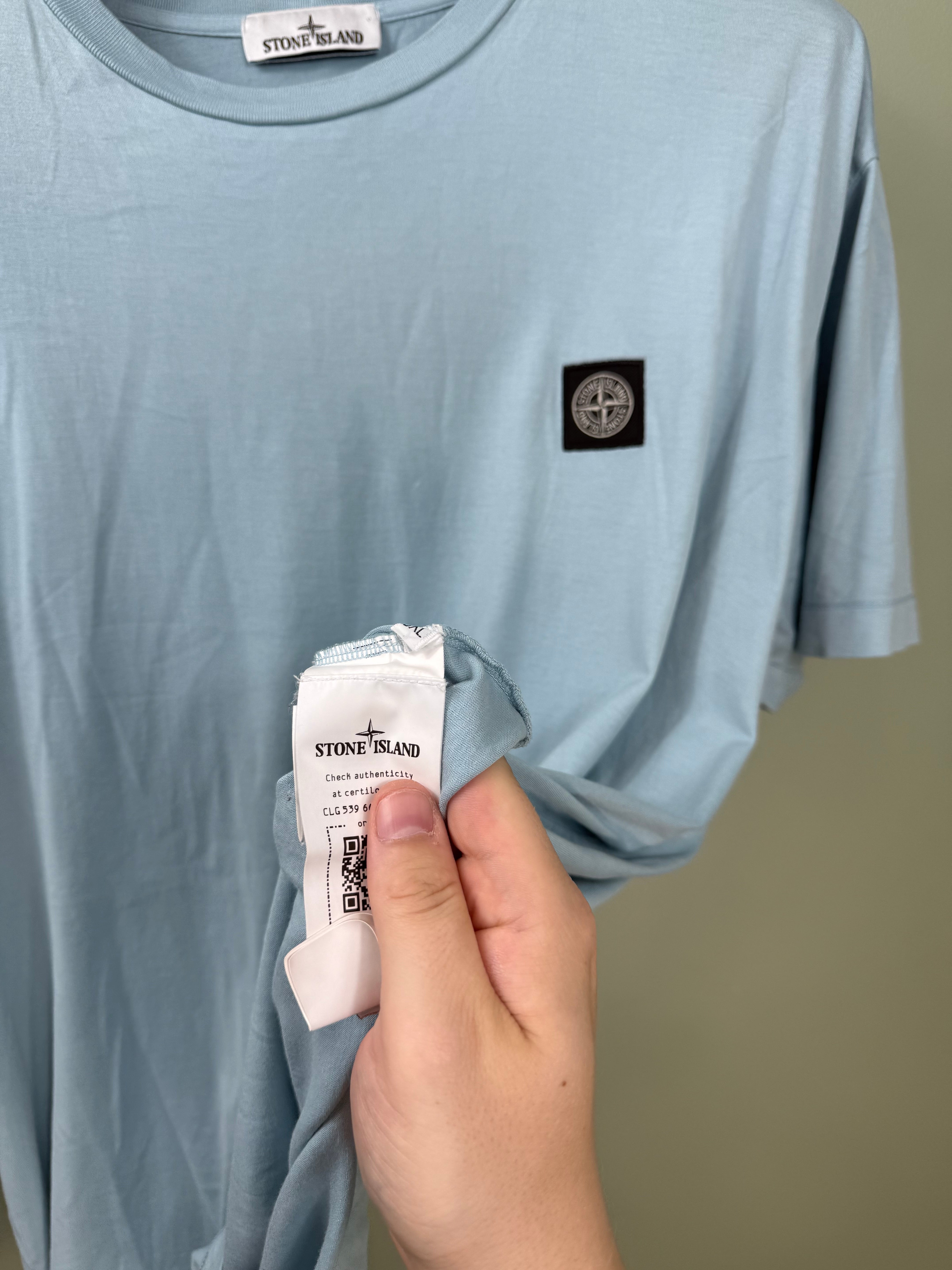 Stone Island Baby Blue T-Shirt