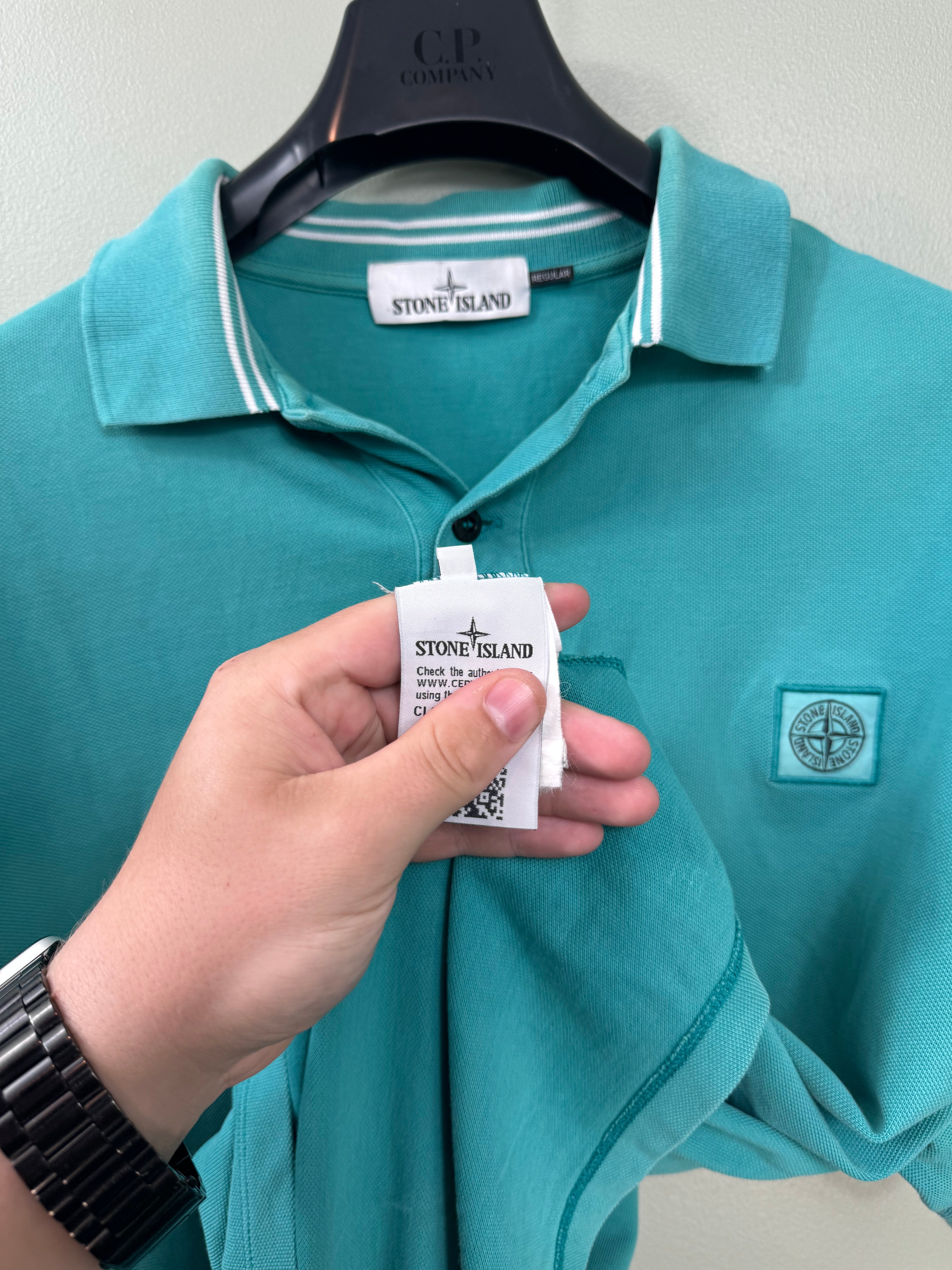 Stone Island Turquoise Polo
