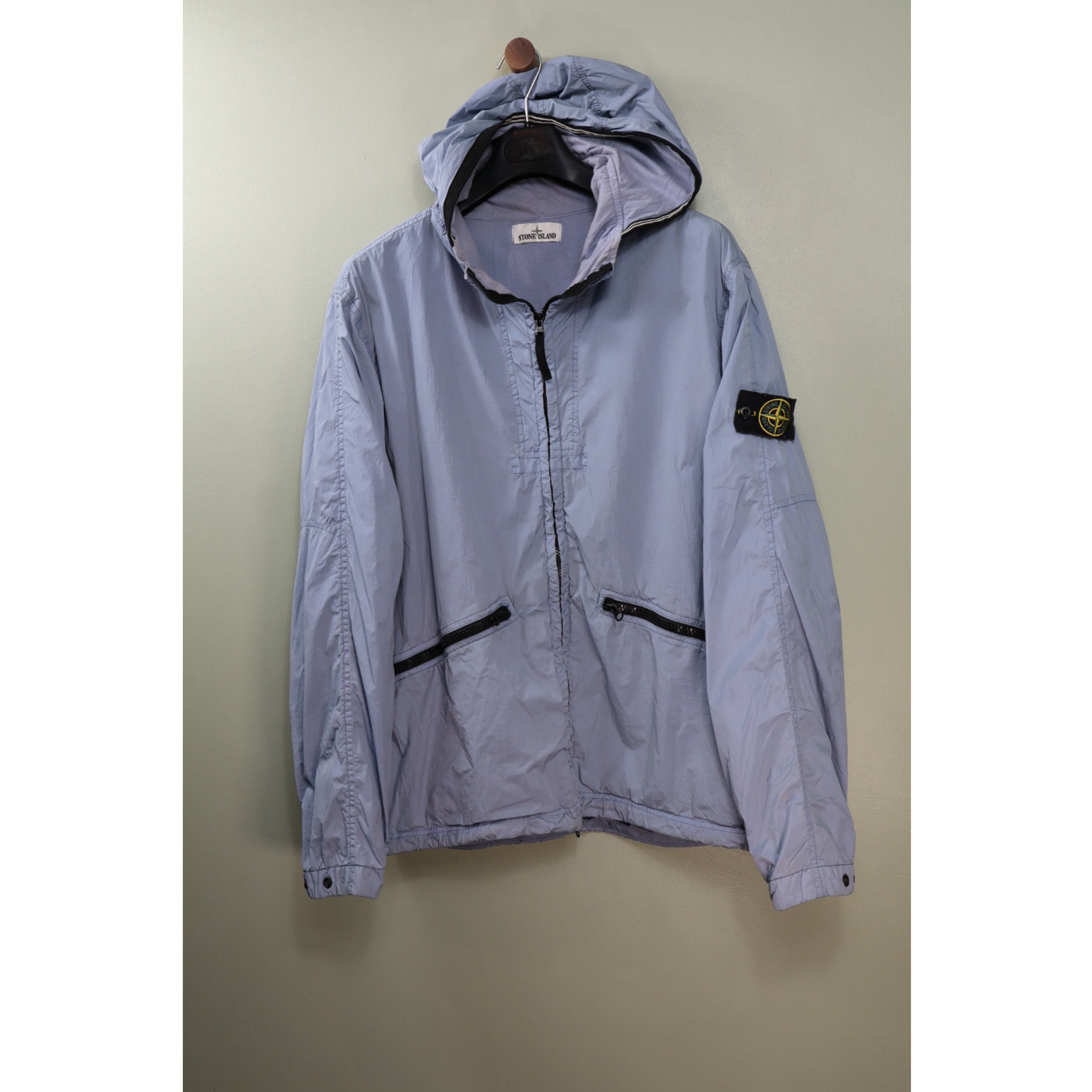 Stone Island Sky Blue Crinkle Reps Jacket