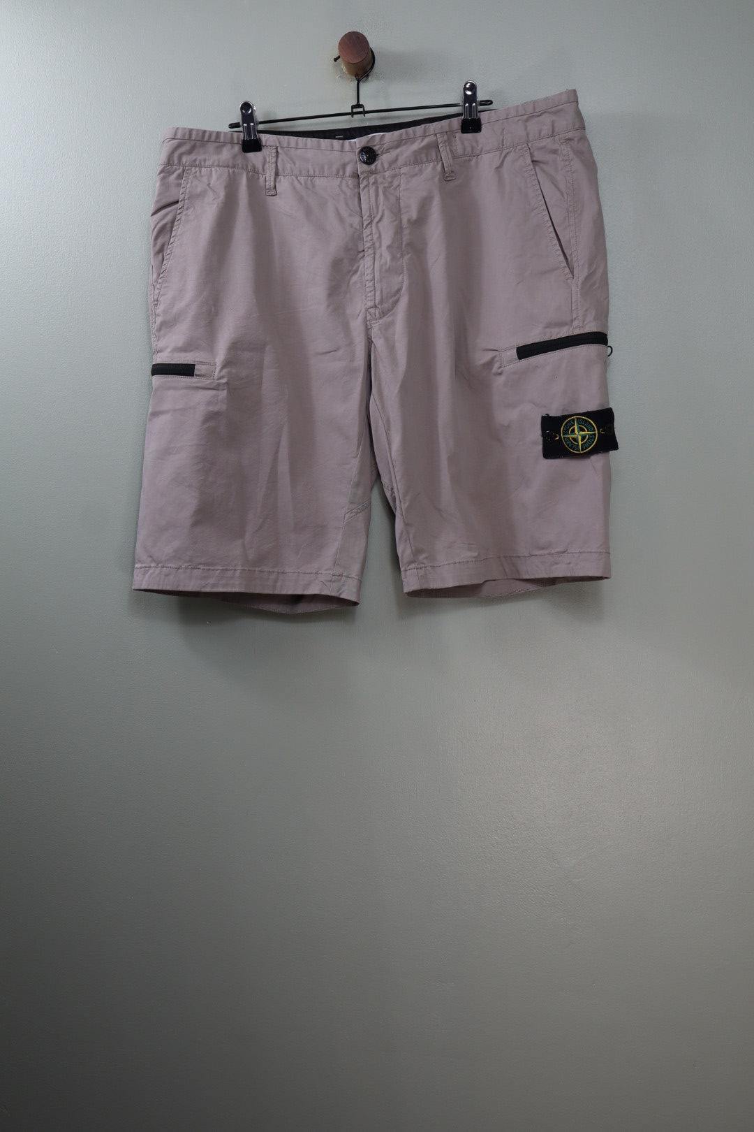 Stone Island Beige SL Cargo Shorts