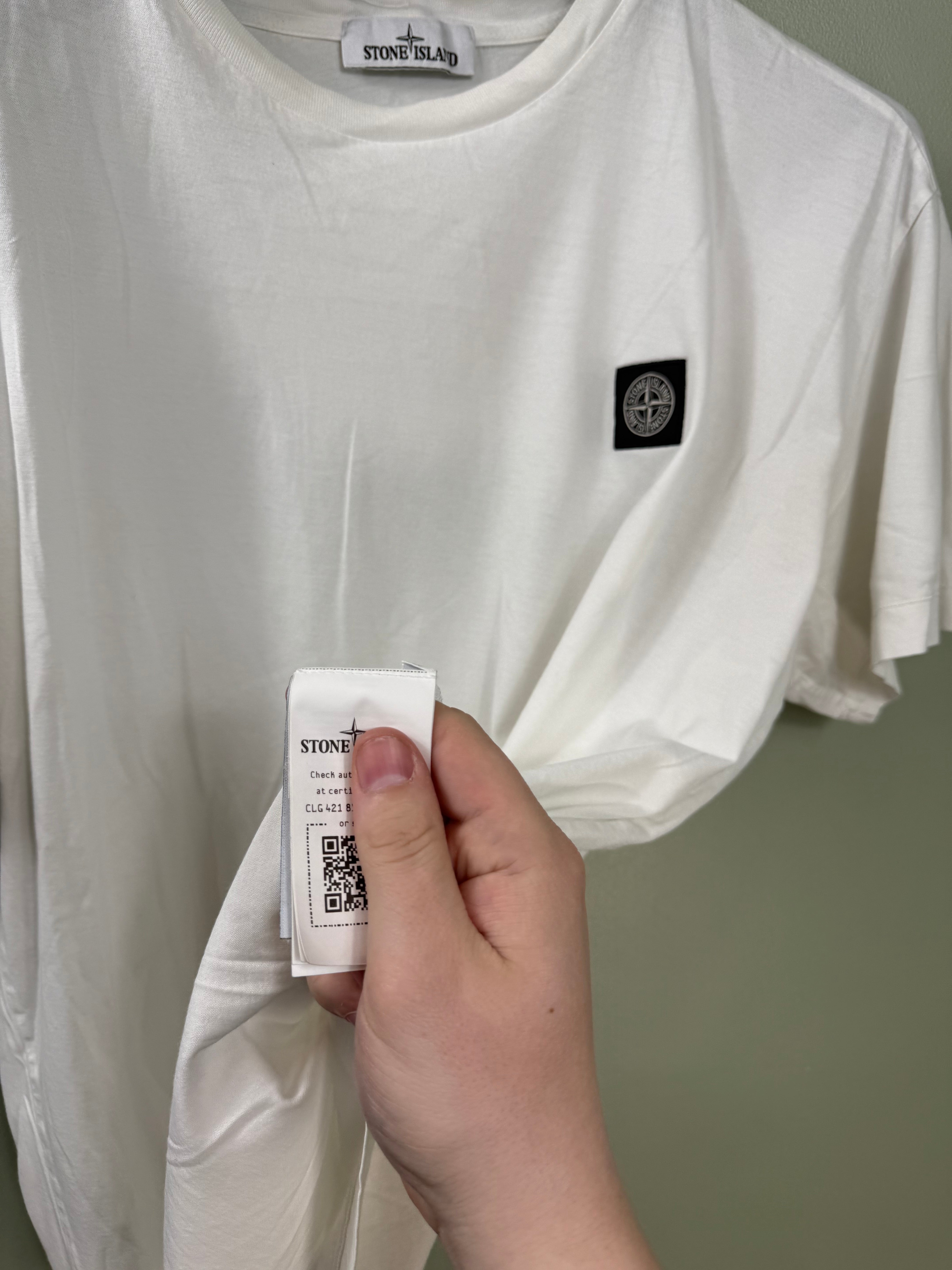 Stone Island White T-Shirt