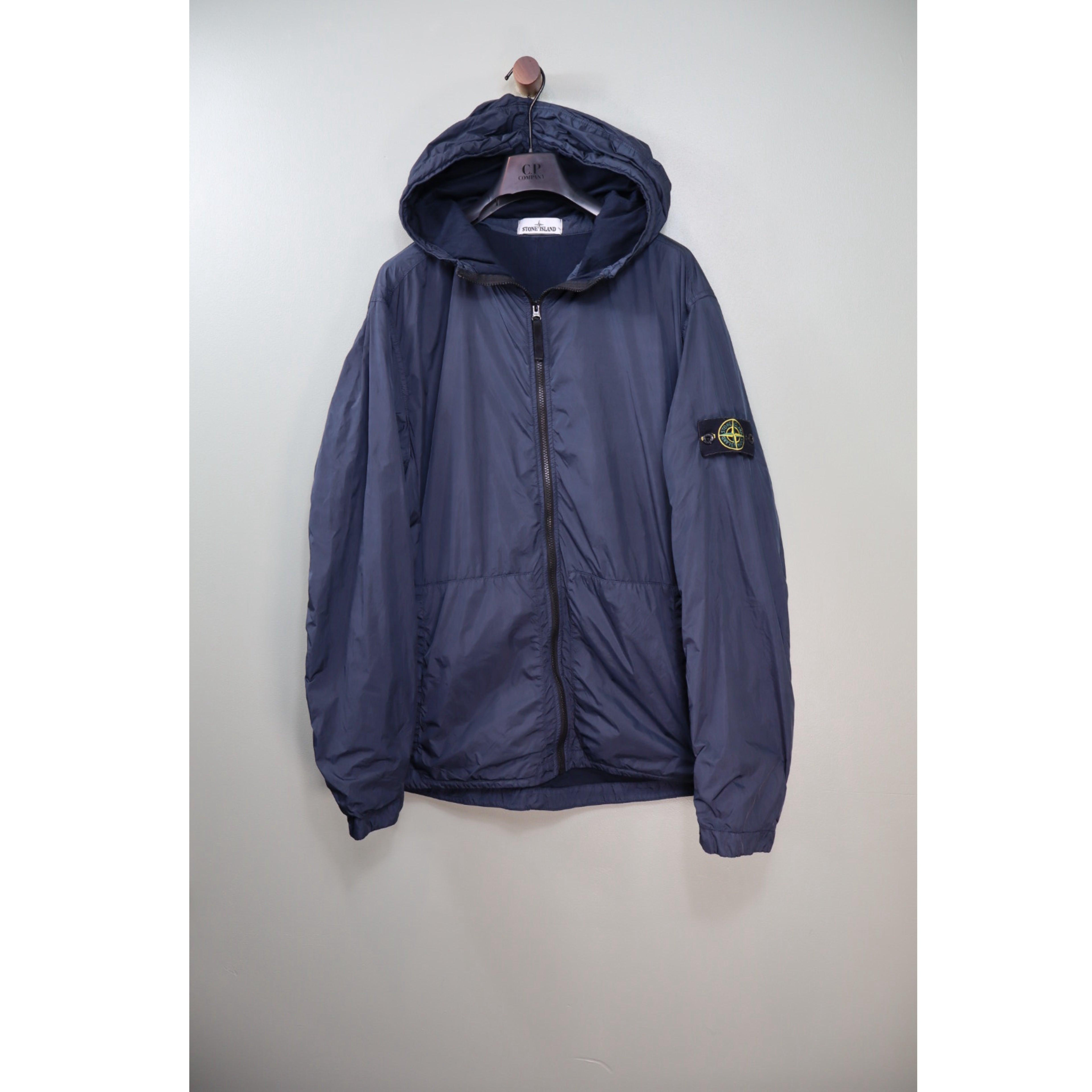 Stone Island Navy Crinkle Reps Jacket
