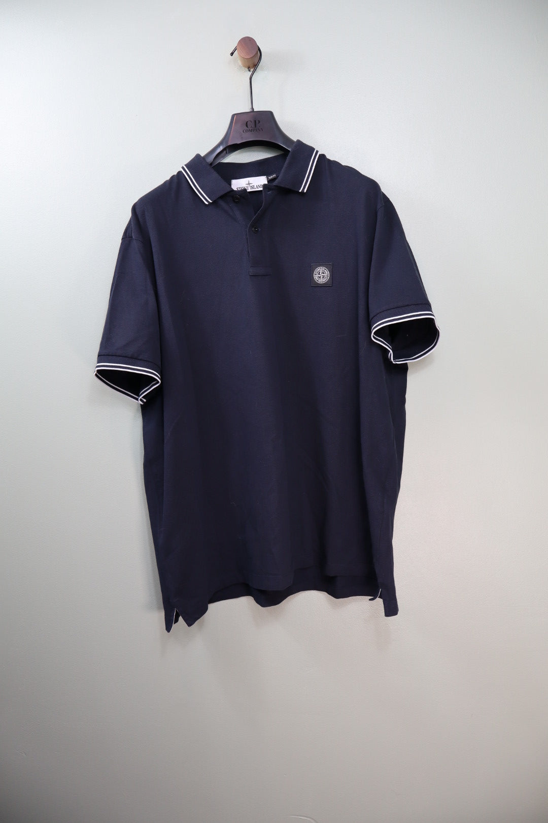 Stone Island Black Slim Polo