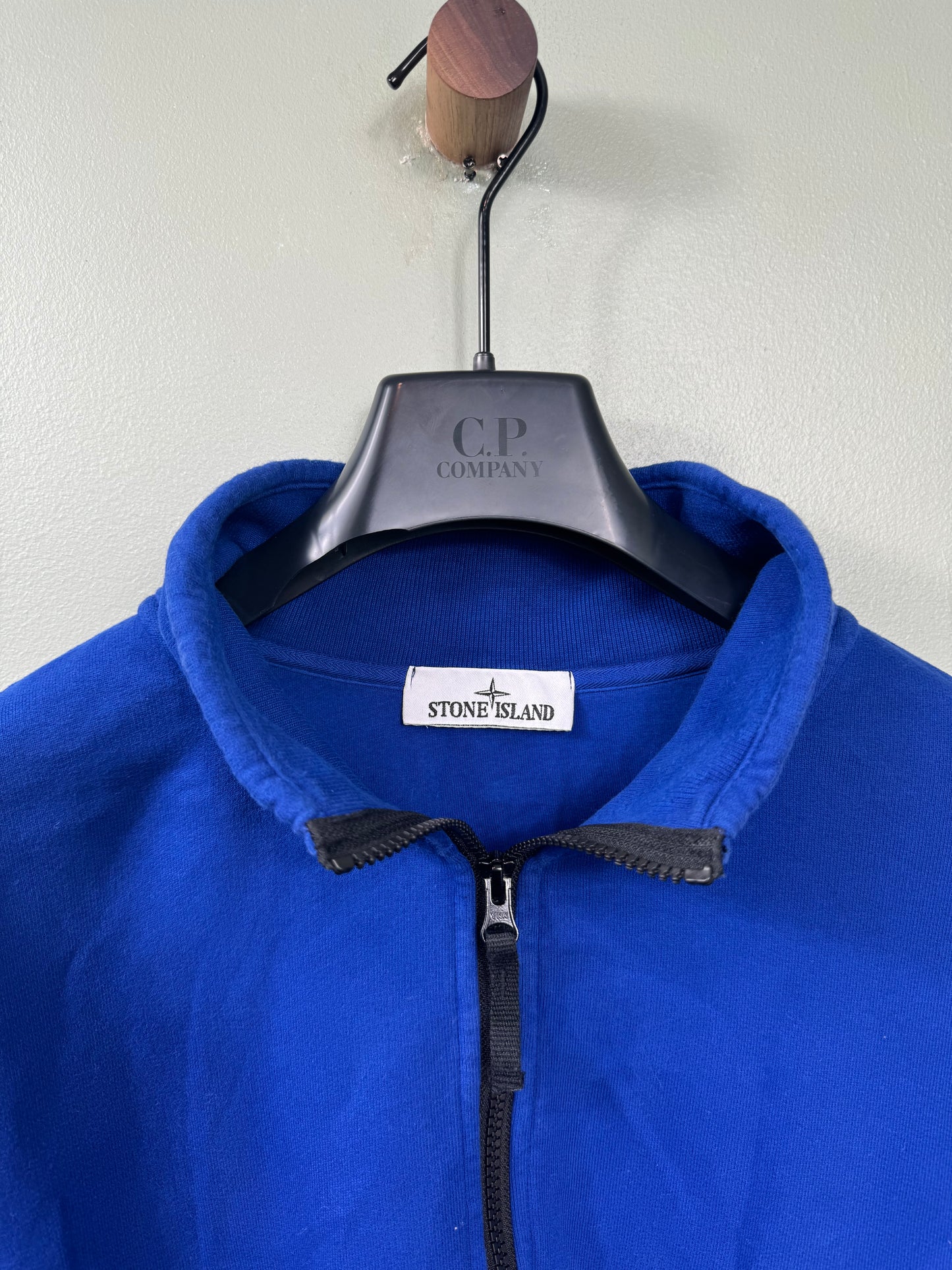 Stone Island Royal Blue 1/4 Zip Jumper