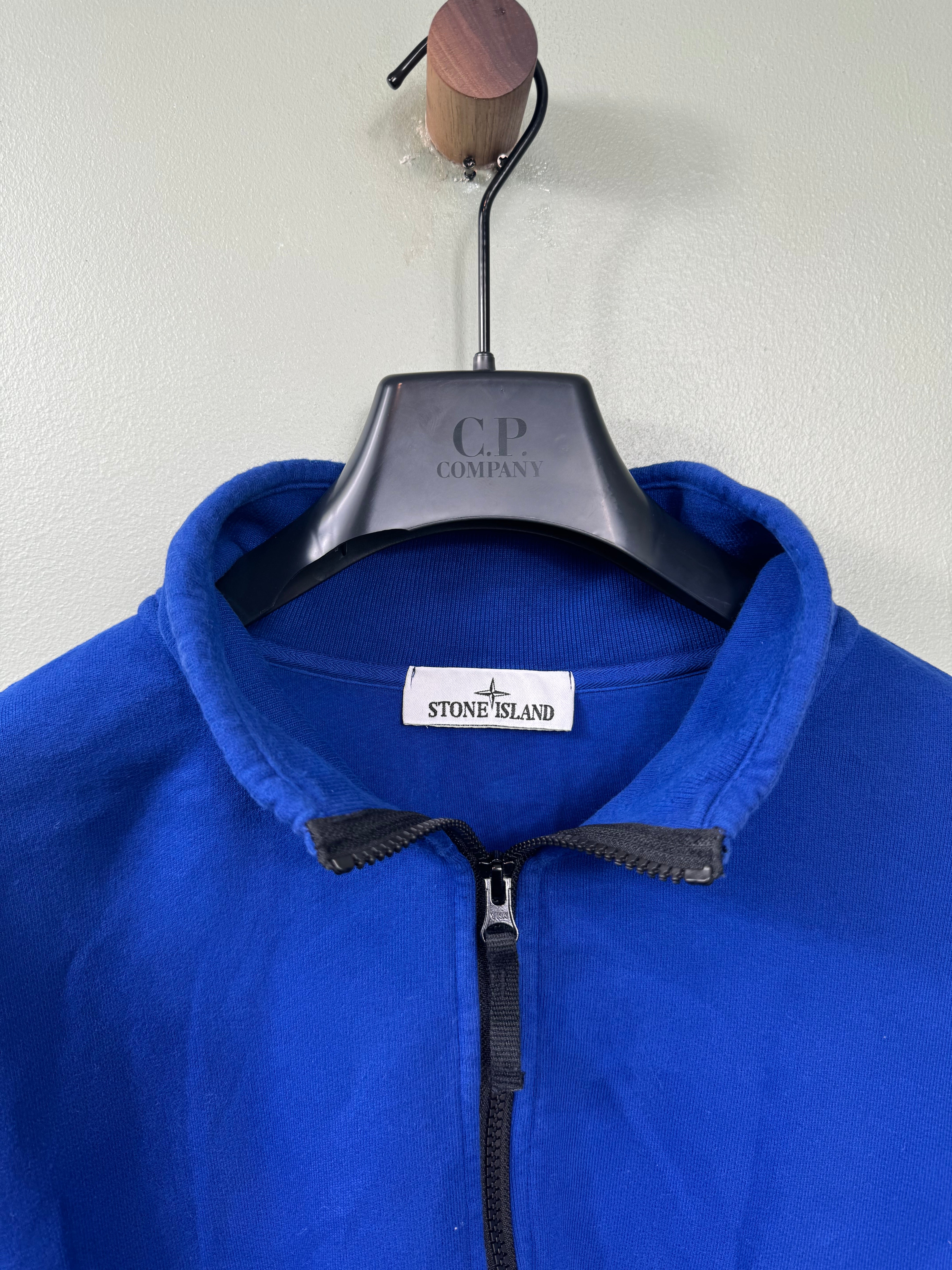 Stone Island Royal Blue 1/4 Zip Jumper