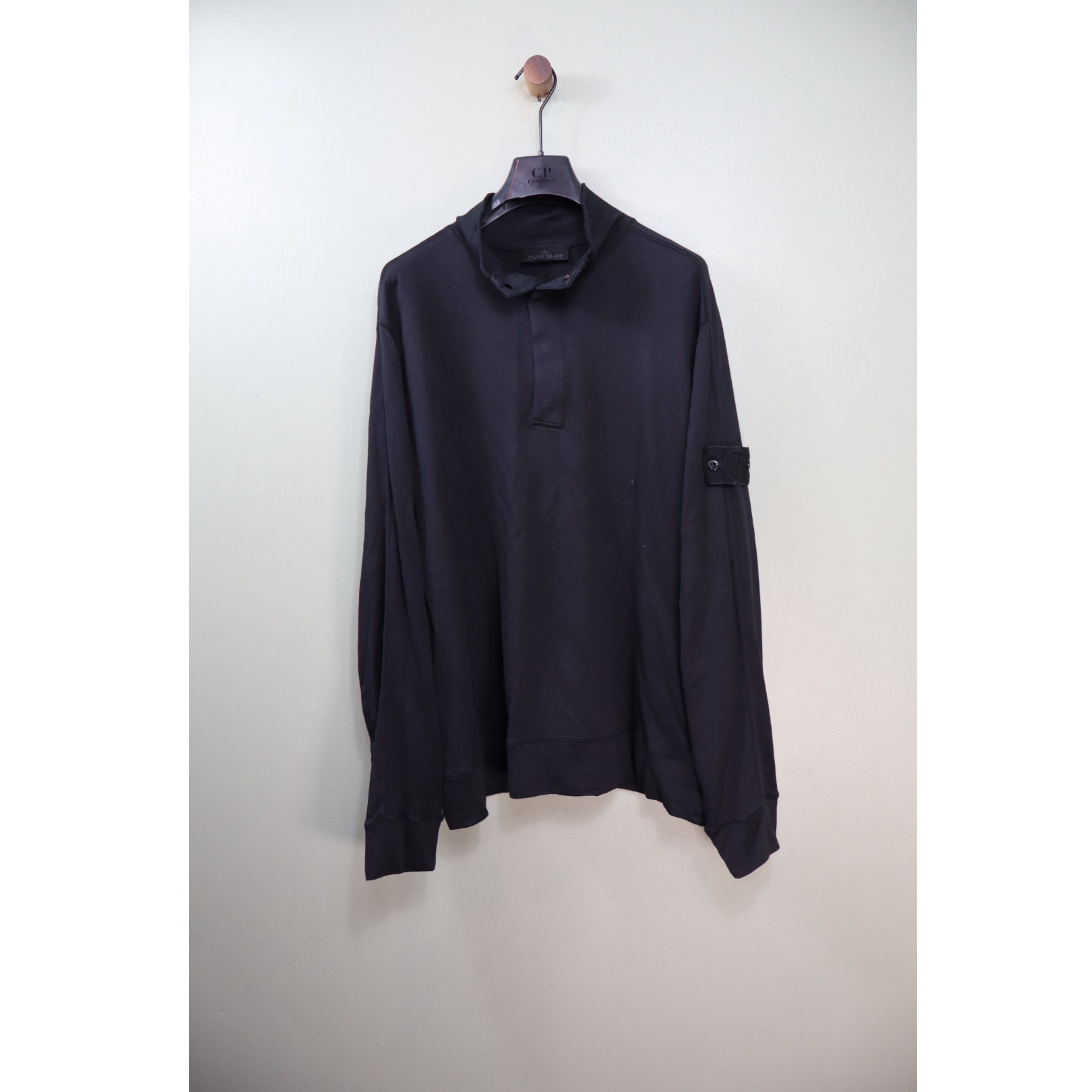 Stone Island Black Ghost 1/4 Button Jumper