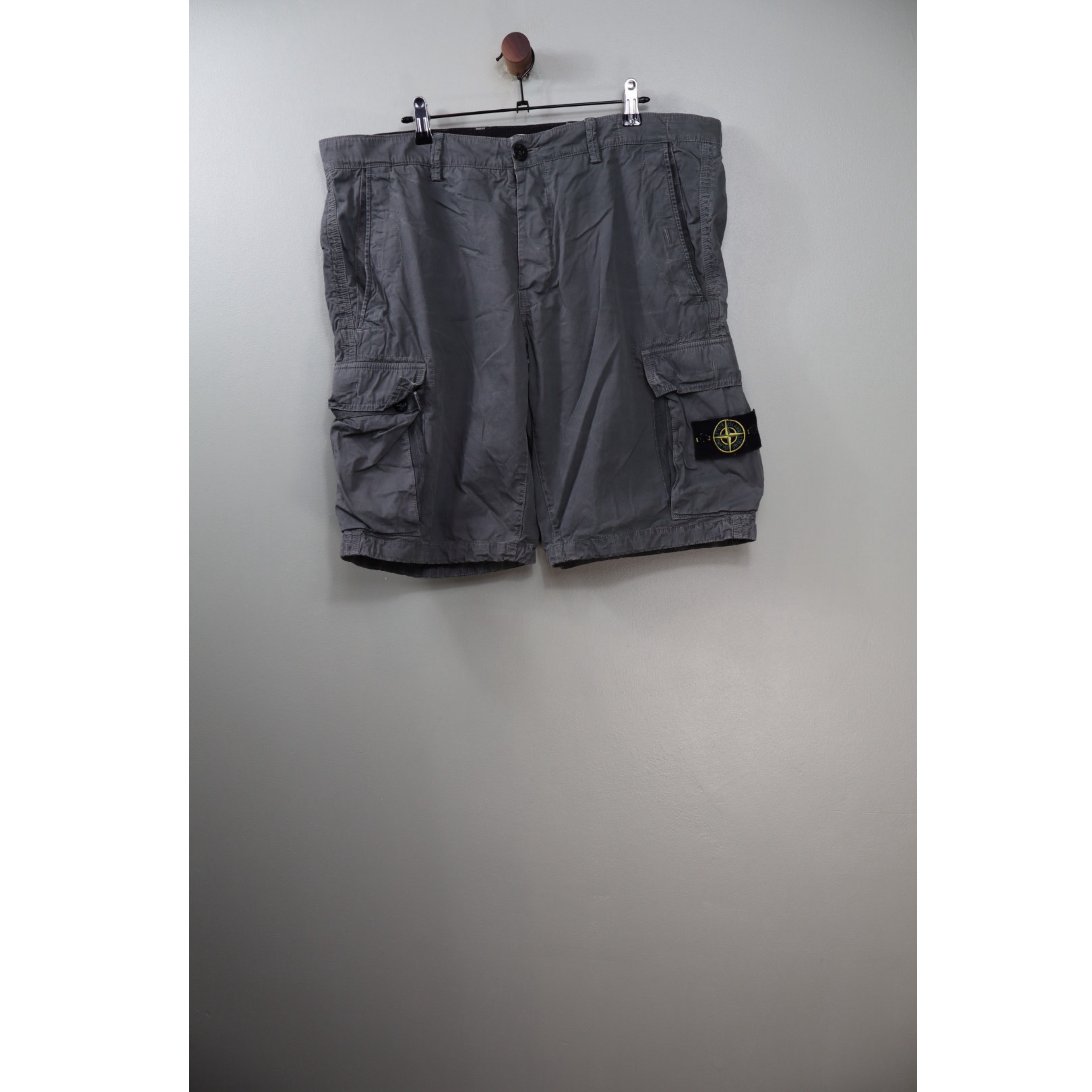 Stone Island Charcoal SL Cargo Shorts