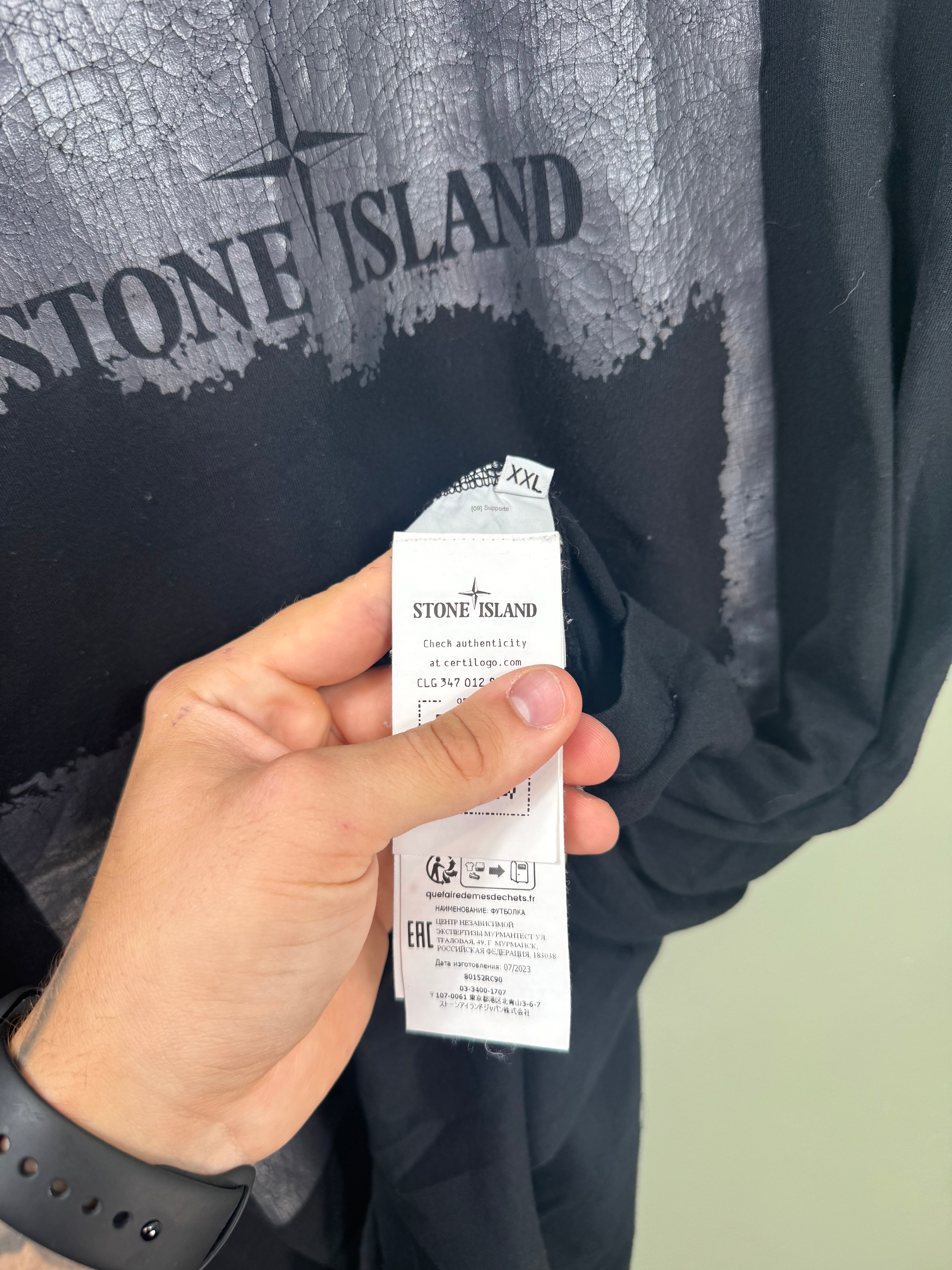 Stone Island Black T-Shirt