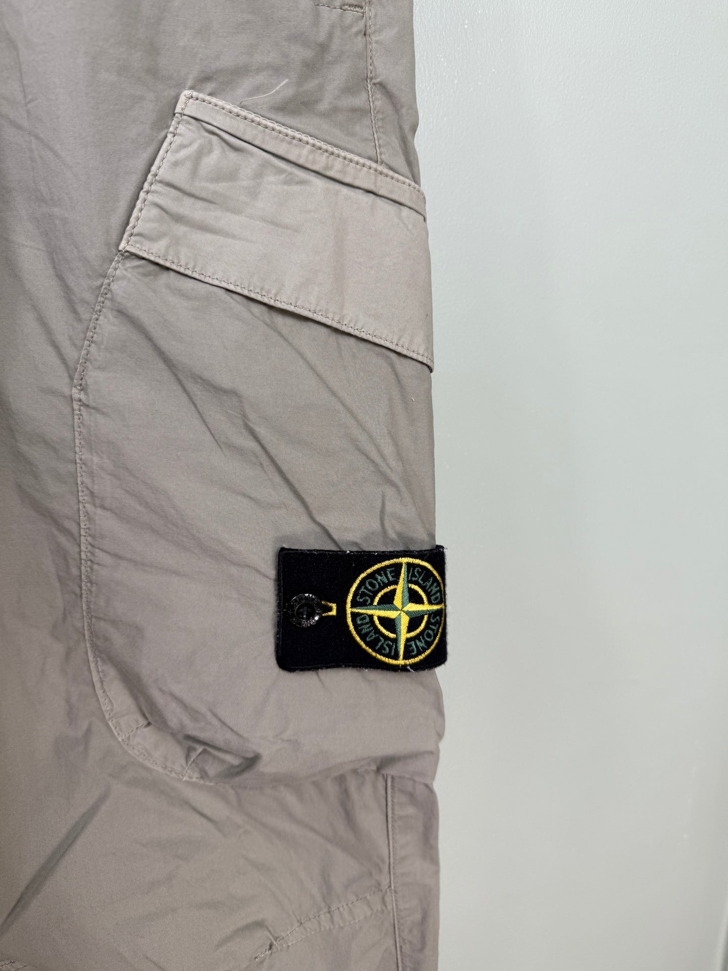Stone Island Khaki RE-T Cargo Bottoms