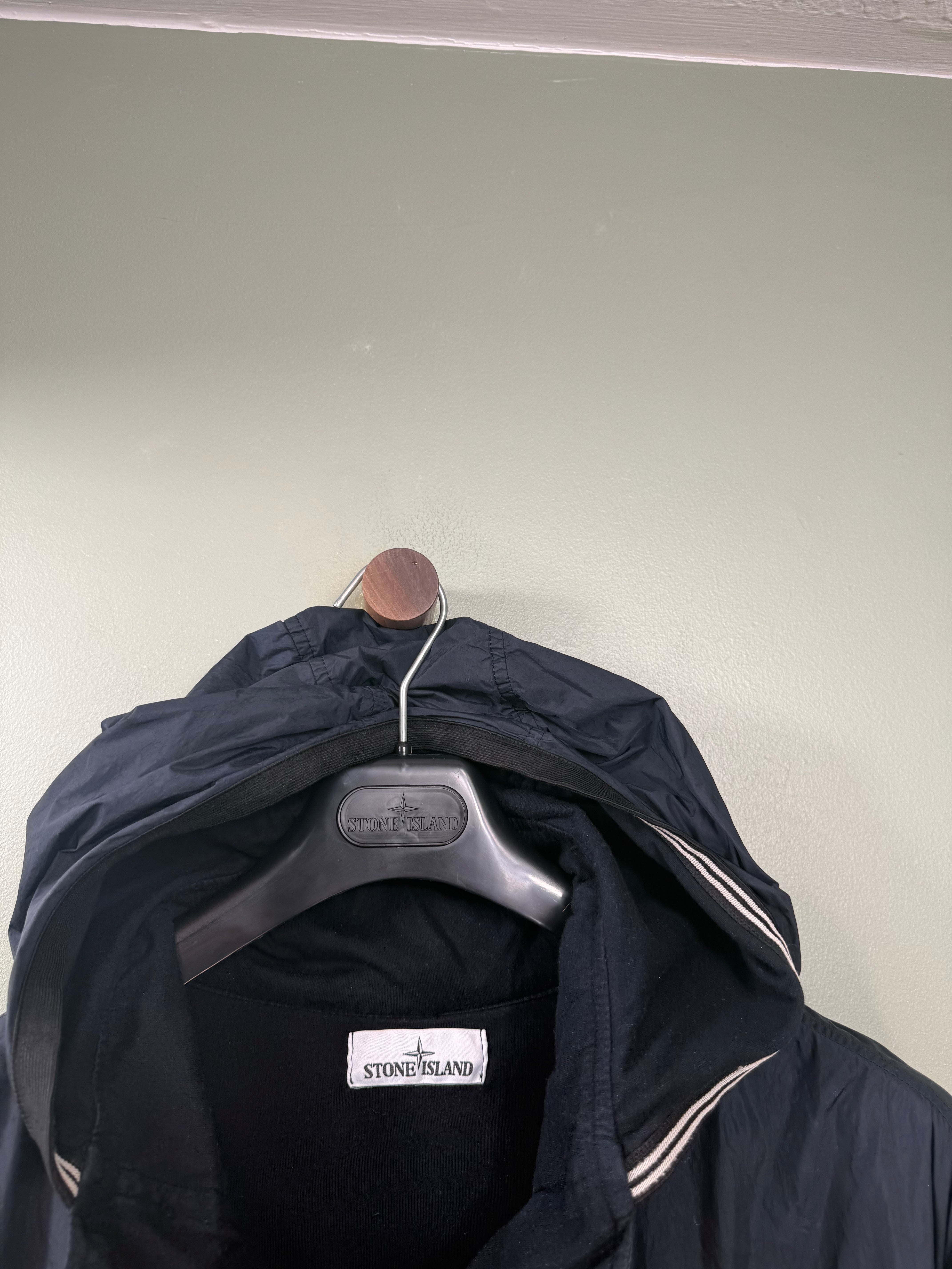 Stone Island Navy Crinkle Reps Jacket