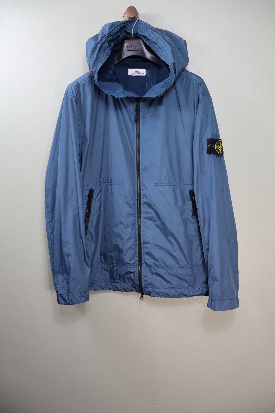 Stone Island Blue Crinkle Reps Jacket