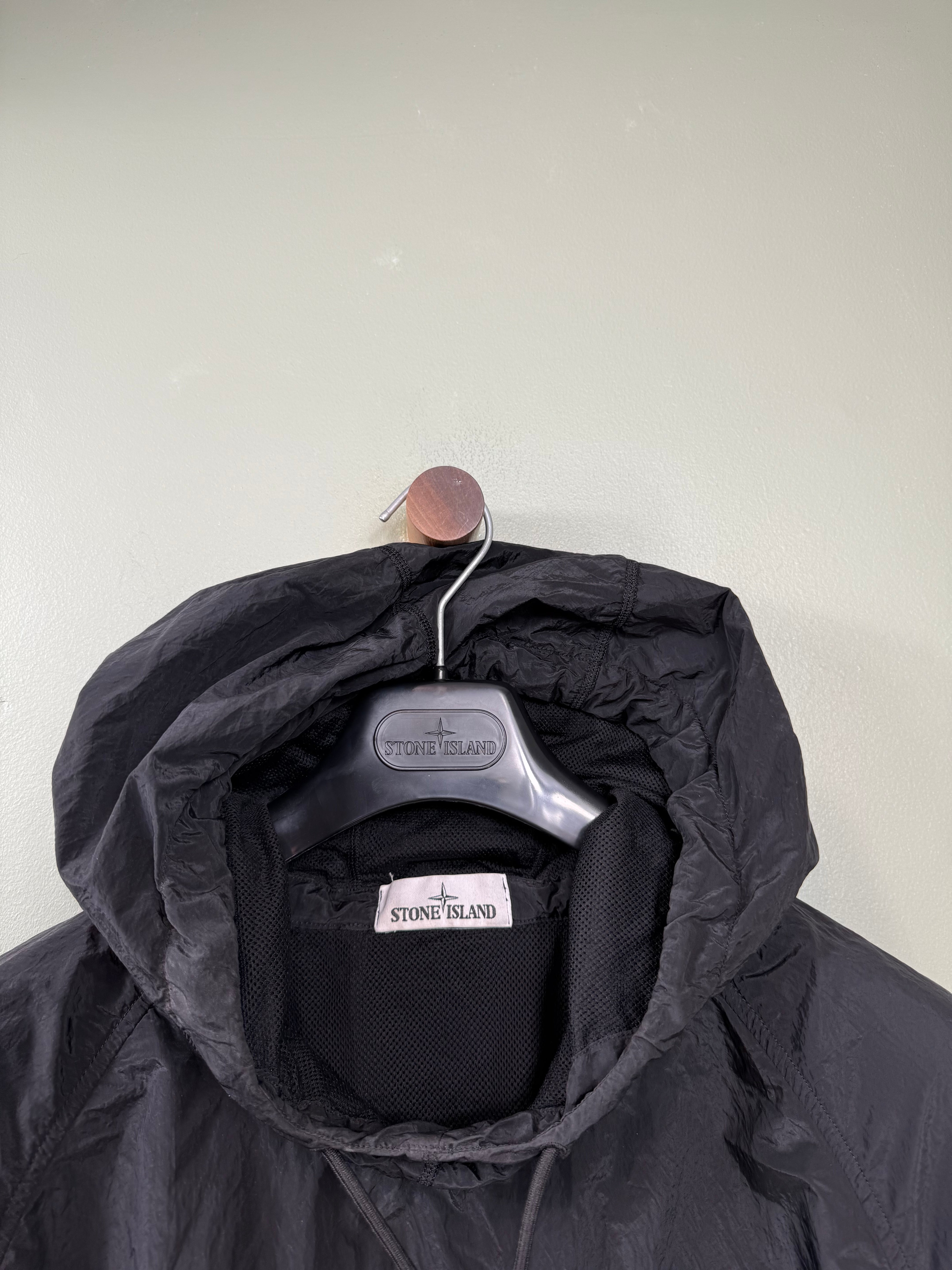 Stone Island Black Nylon Metal Smock