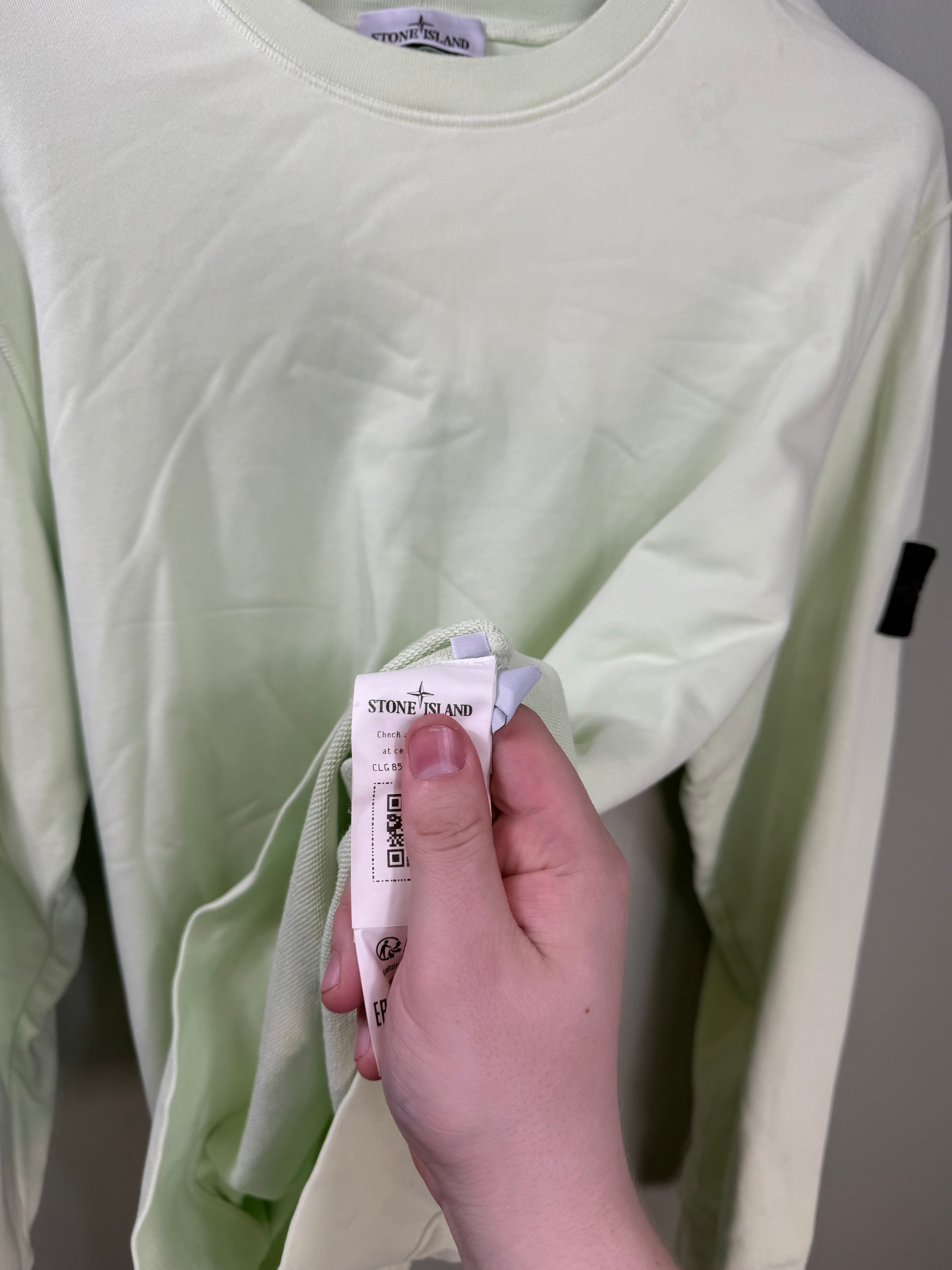Stone Island Pastel Green Jumper
