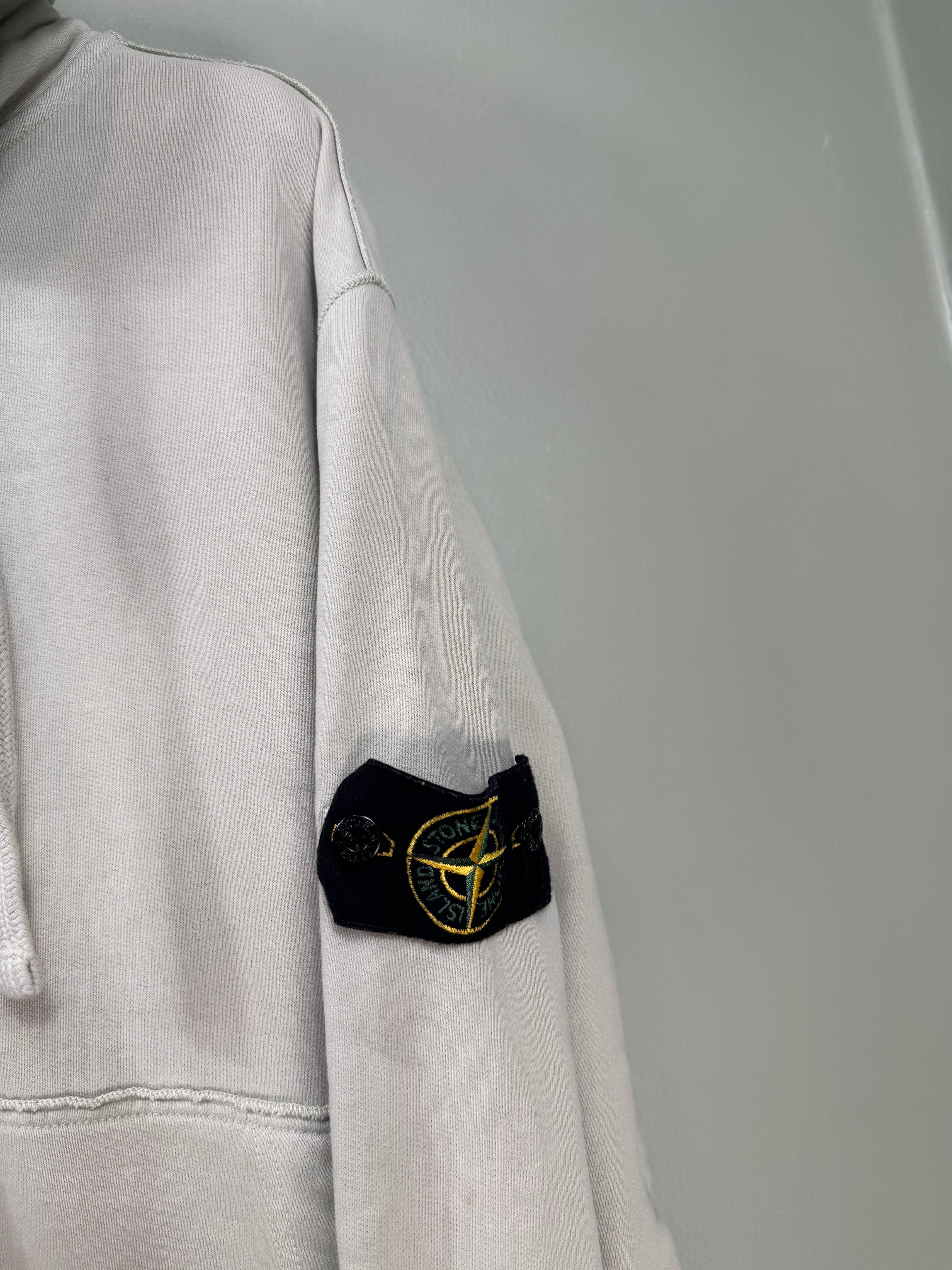 Stone Island Beige Zipped Hoodie