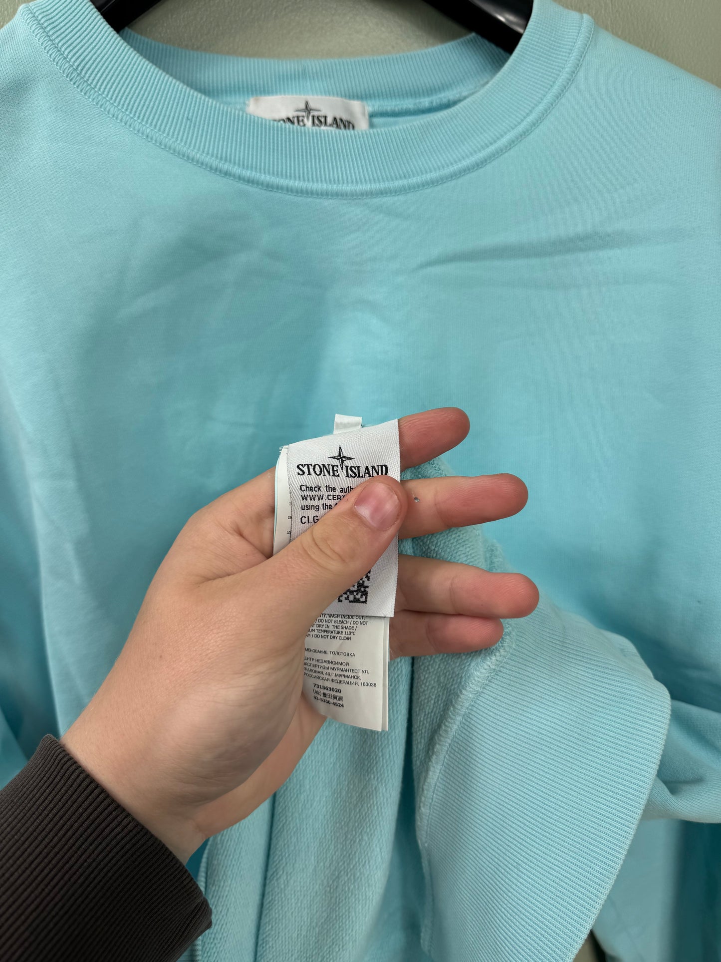 Stone Island Baby Blue Jumper