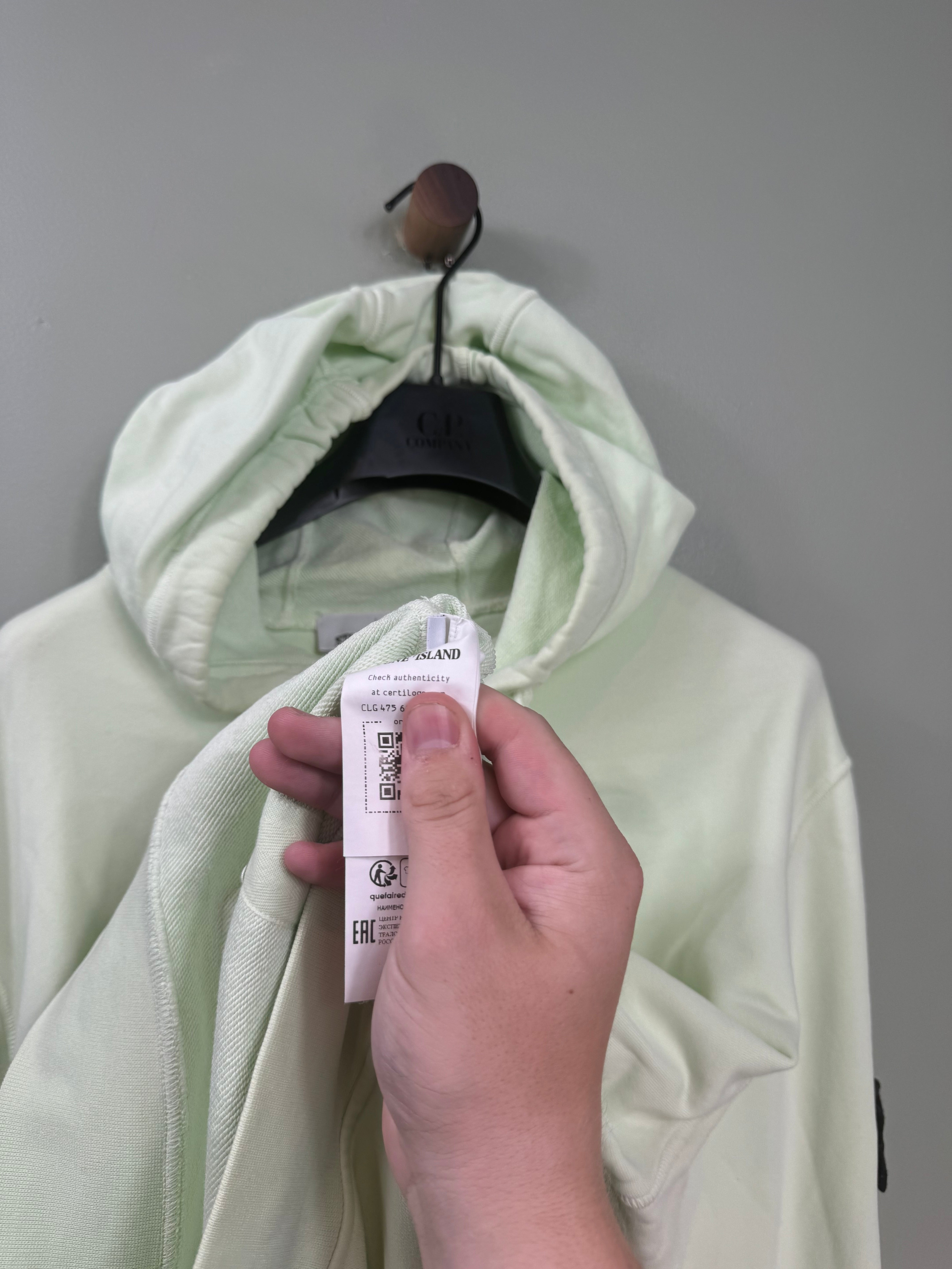 Stone Island Pastel Green Hoodie