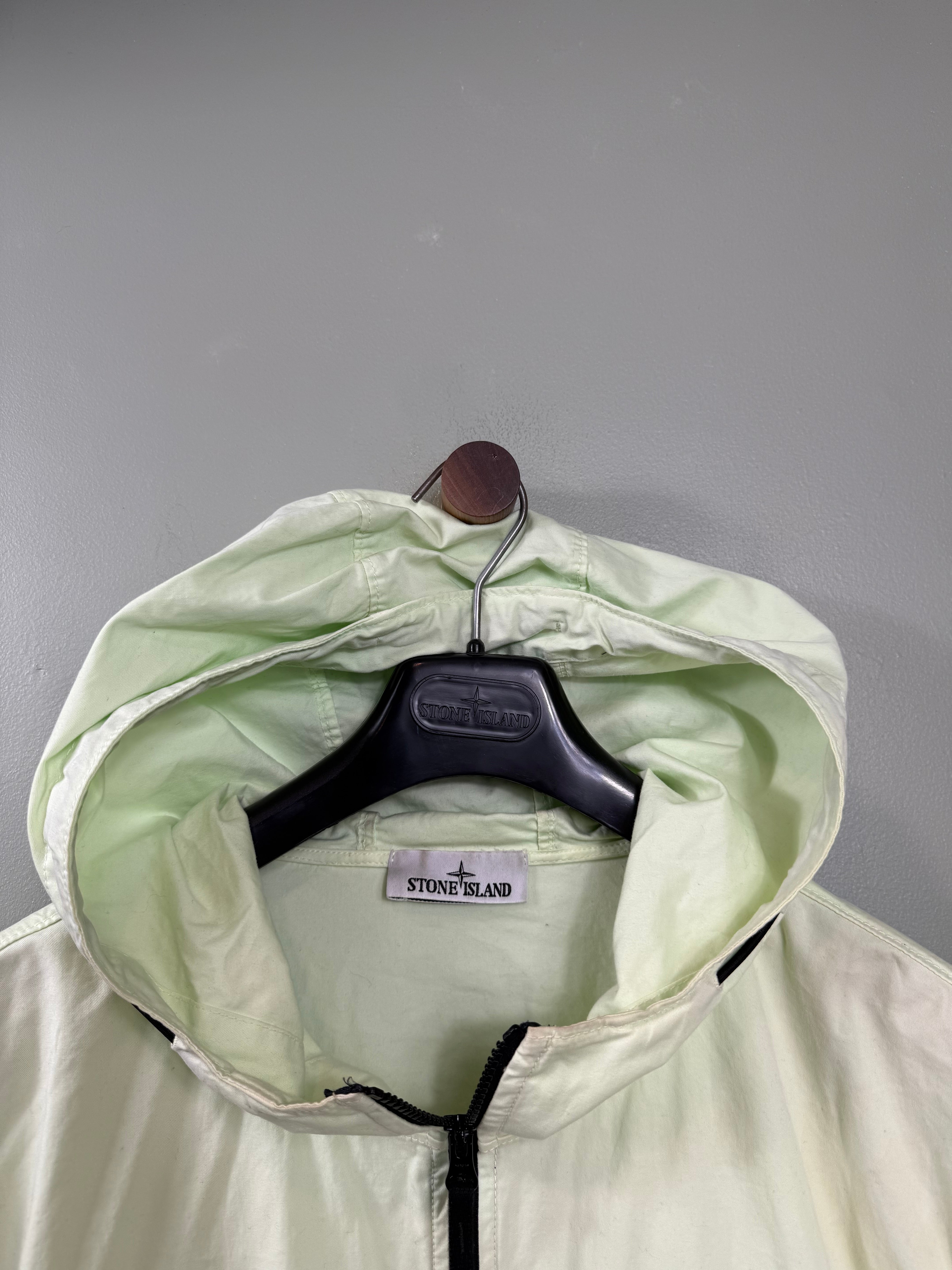 Stone Island Pastel Green Supima Cotton Twill Jacket