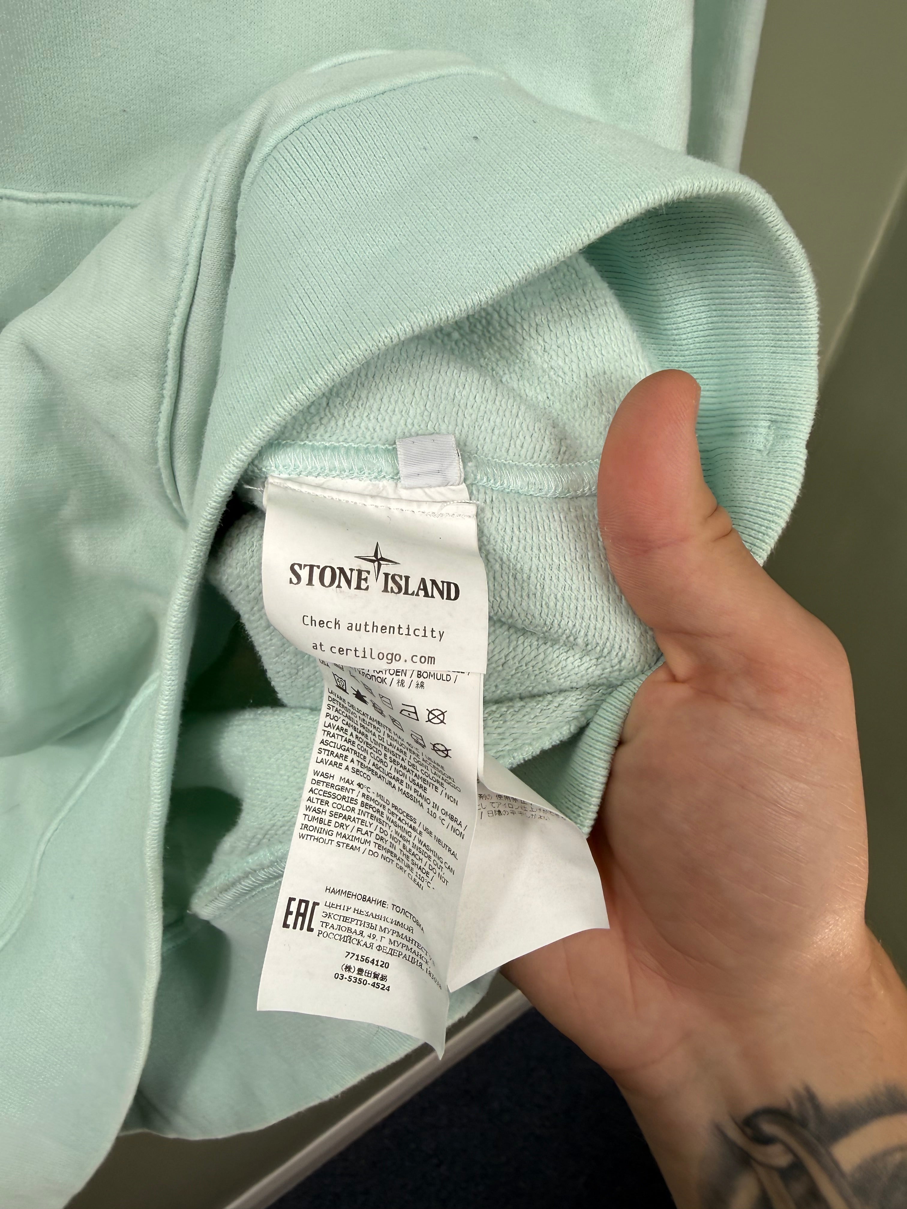 Stone Island Mint Green Hoodie