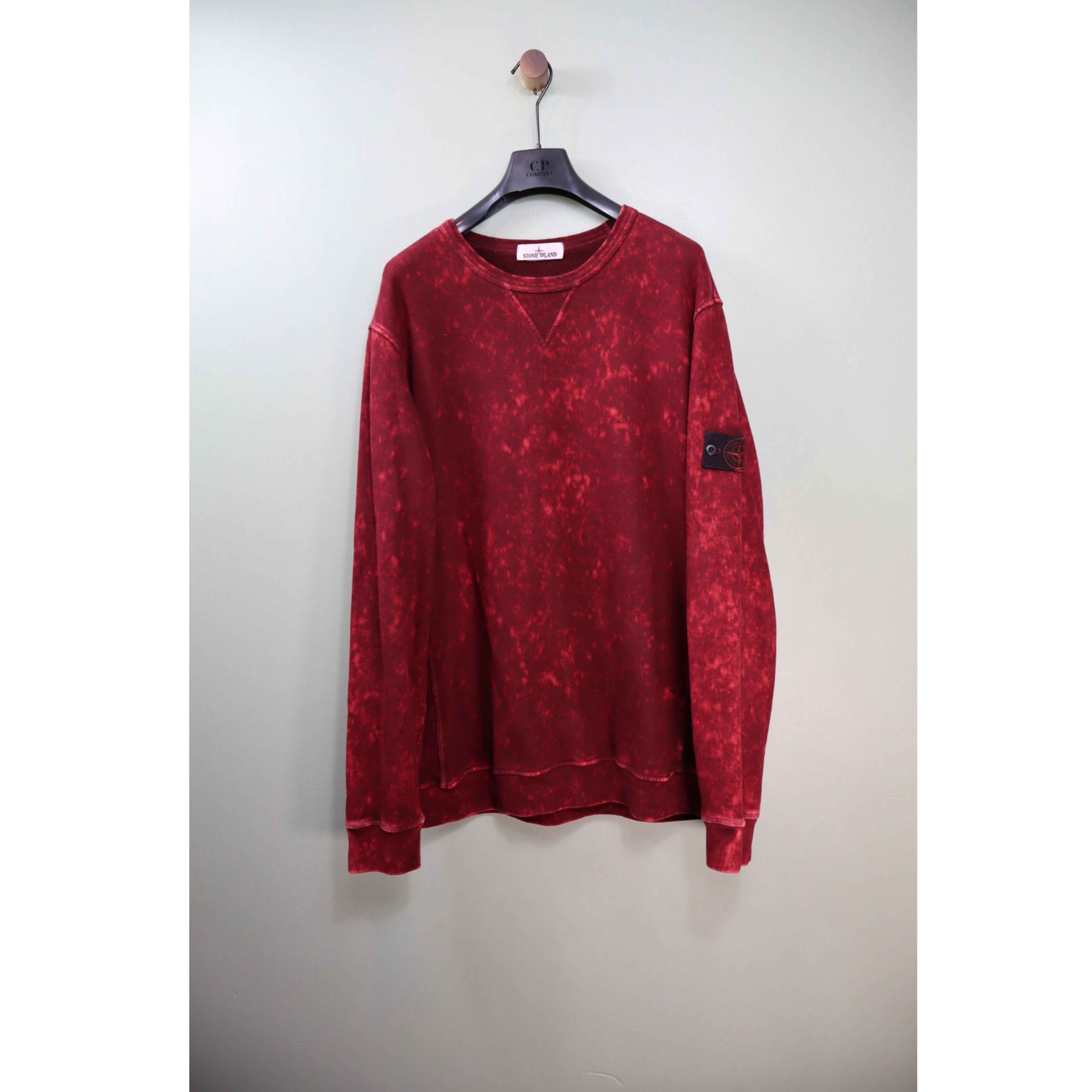 Stone Island Red Ovo Dye Jumper
