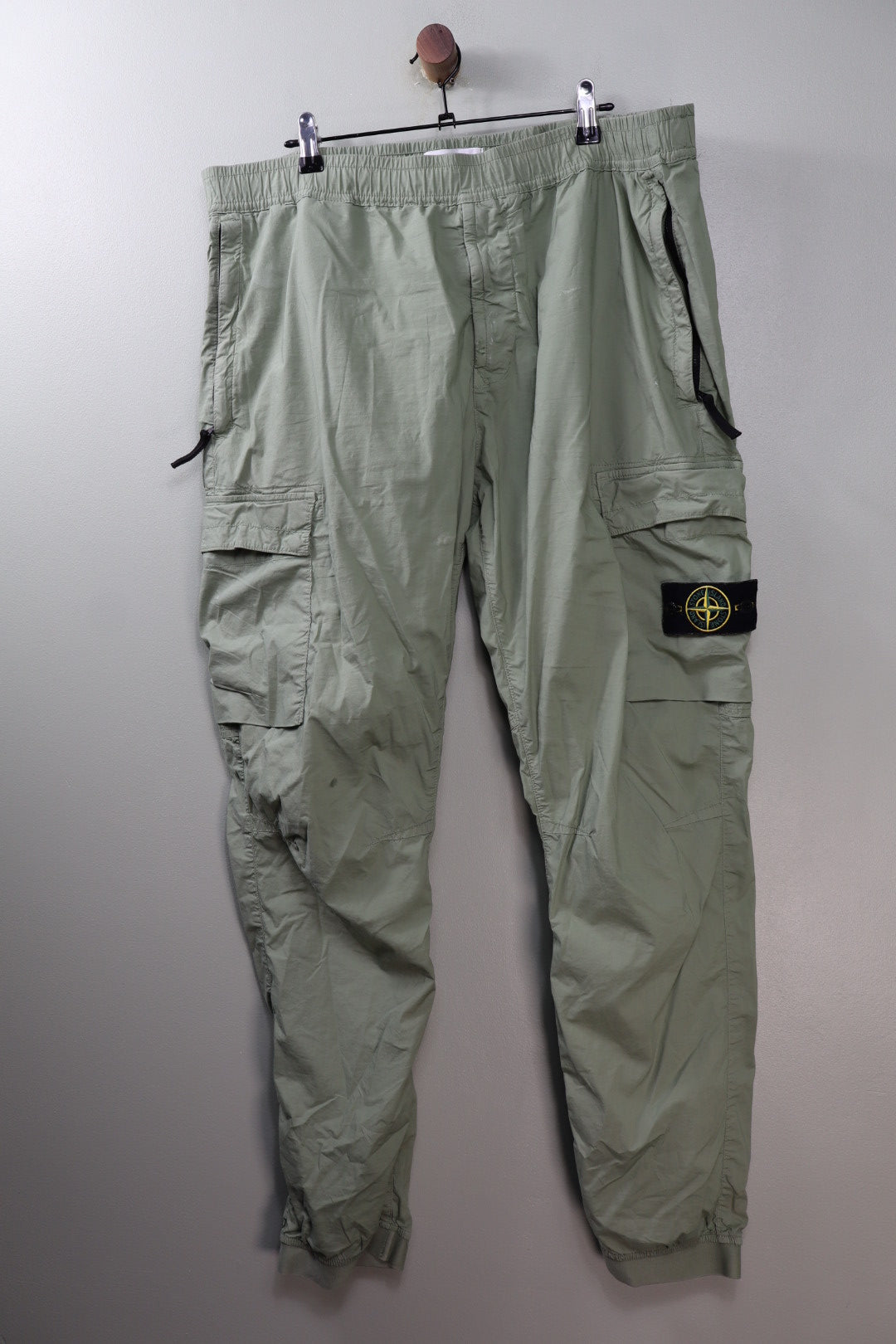 Stone Island Khaki RE-T Cargo Bottoms