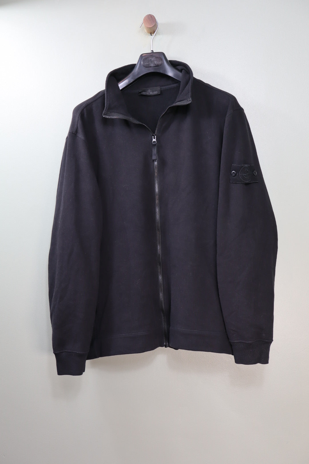 Stone Island Black Ghost Zipped Jumper