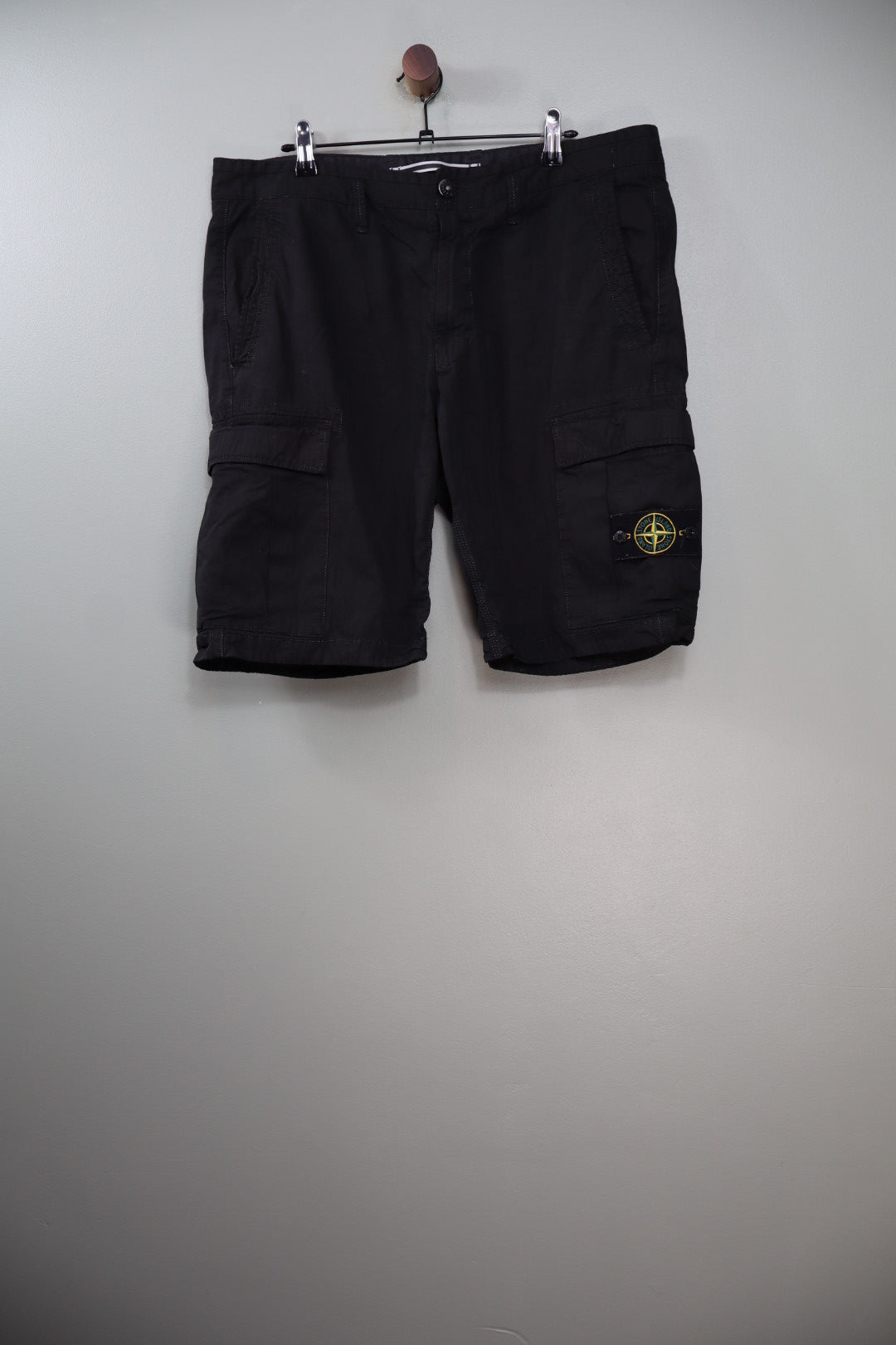 Stone Island Black SL Cargo Shorts