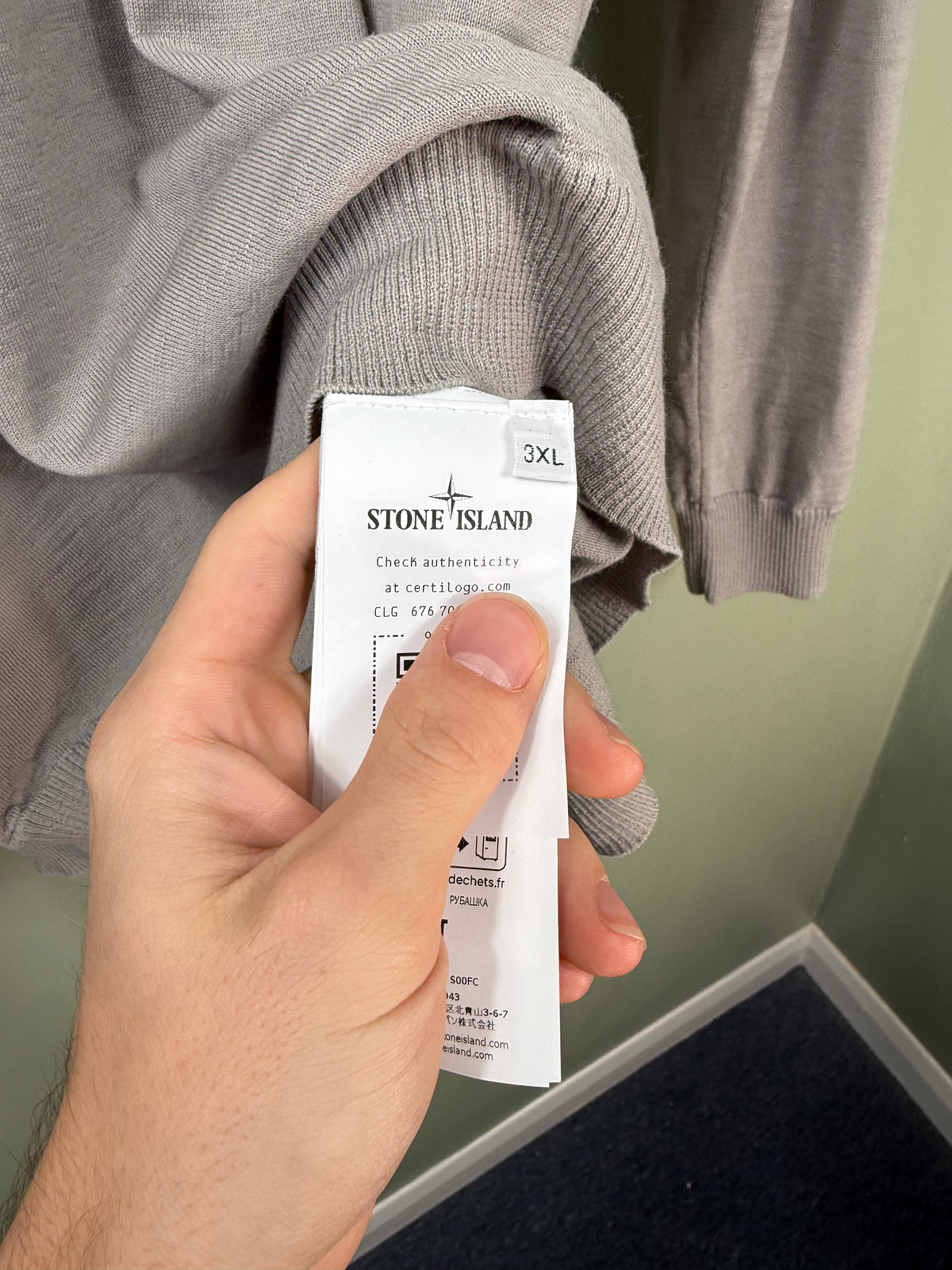 Stone Island Grey Ghost Polo Shirt