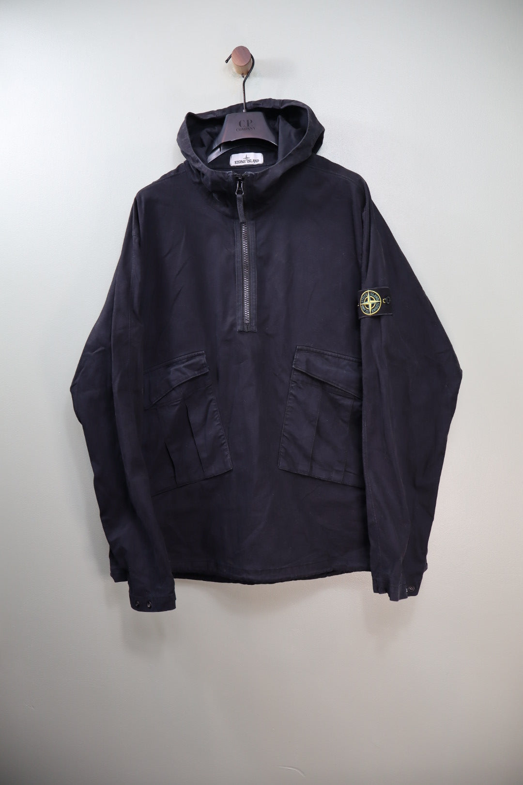 Stone Island Black Moleskin Smock