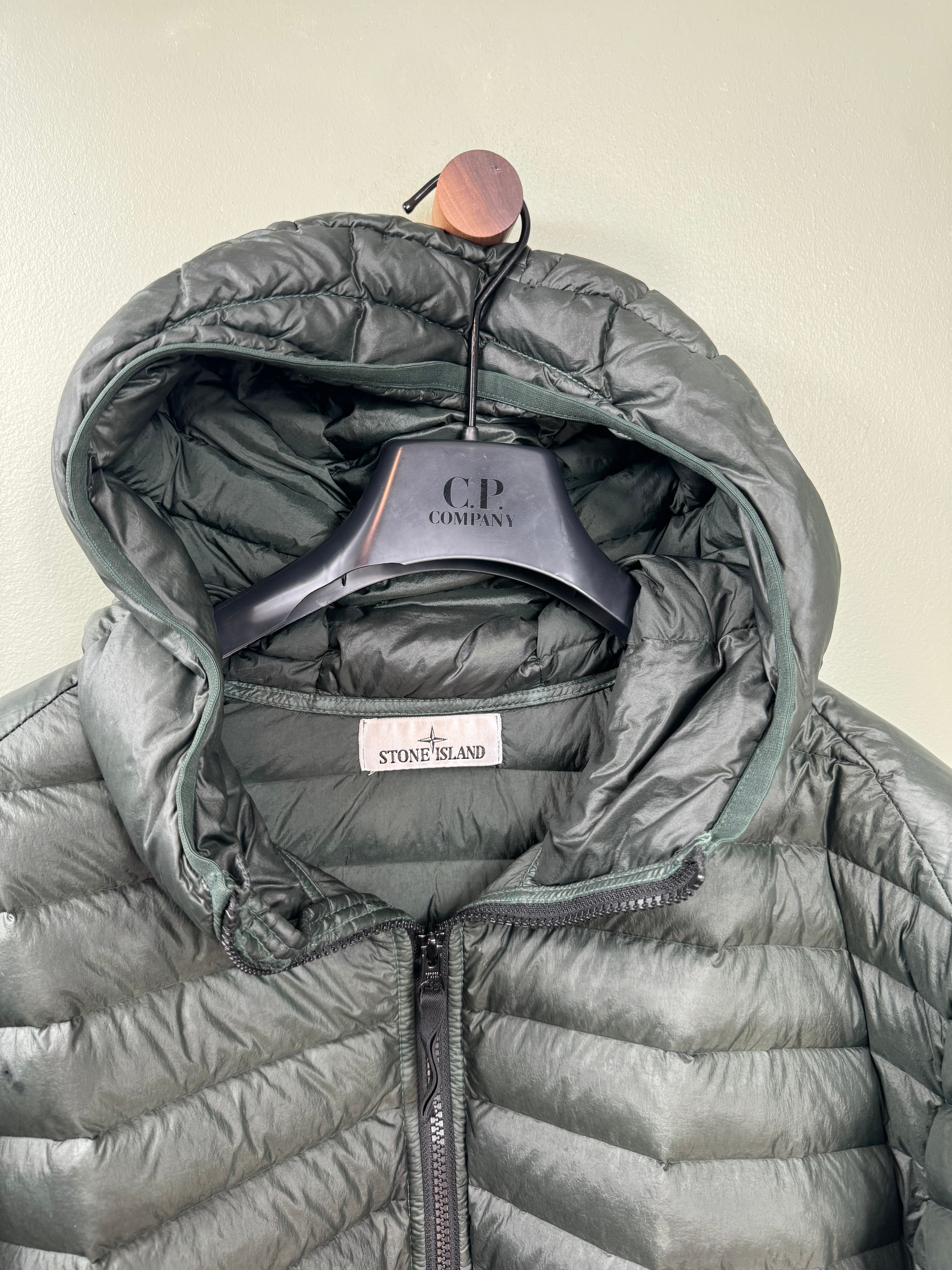 Stone Island Khaki Loom Woven Down Jacket