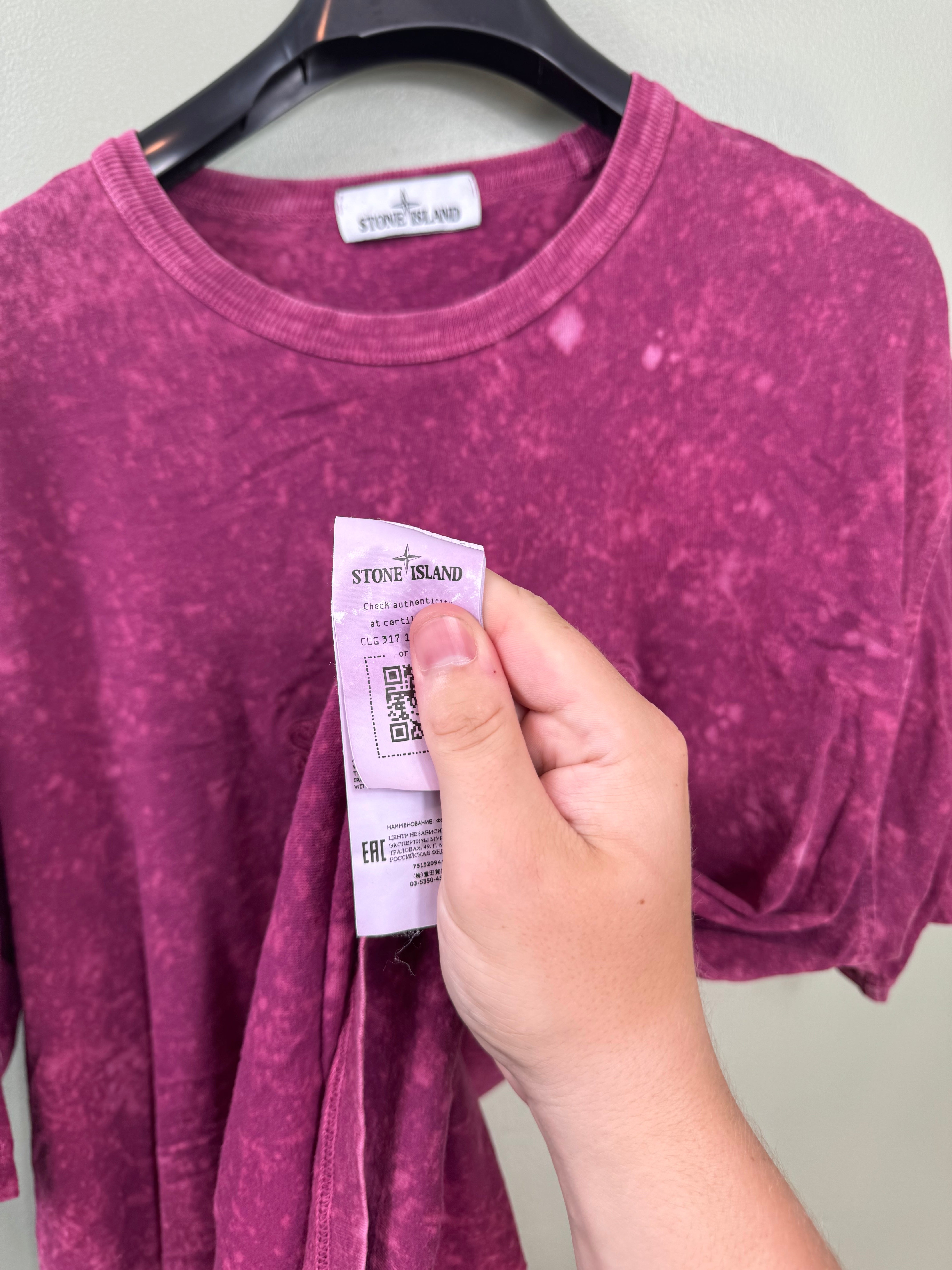Stone Island Purple Ovo Dye T-Shirt