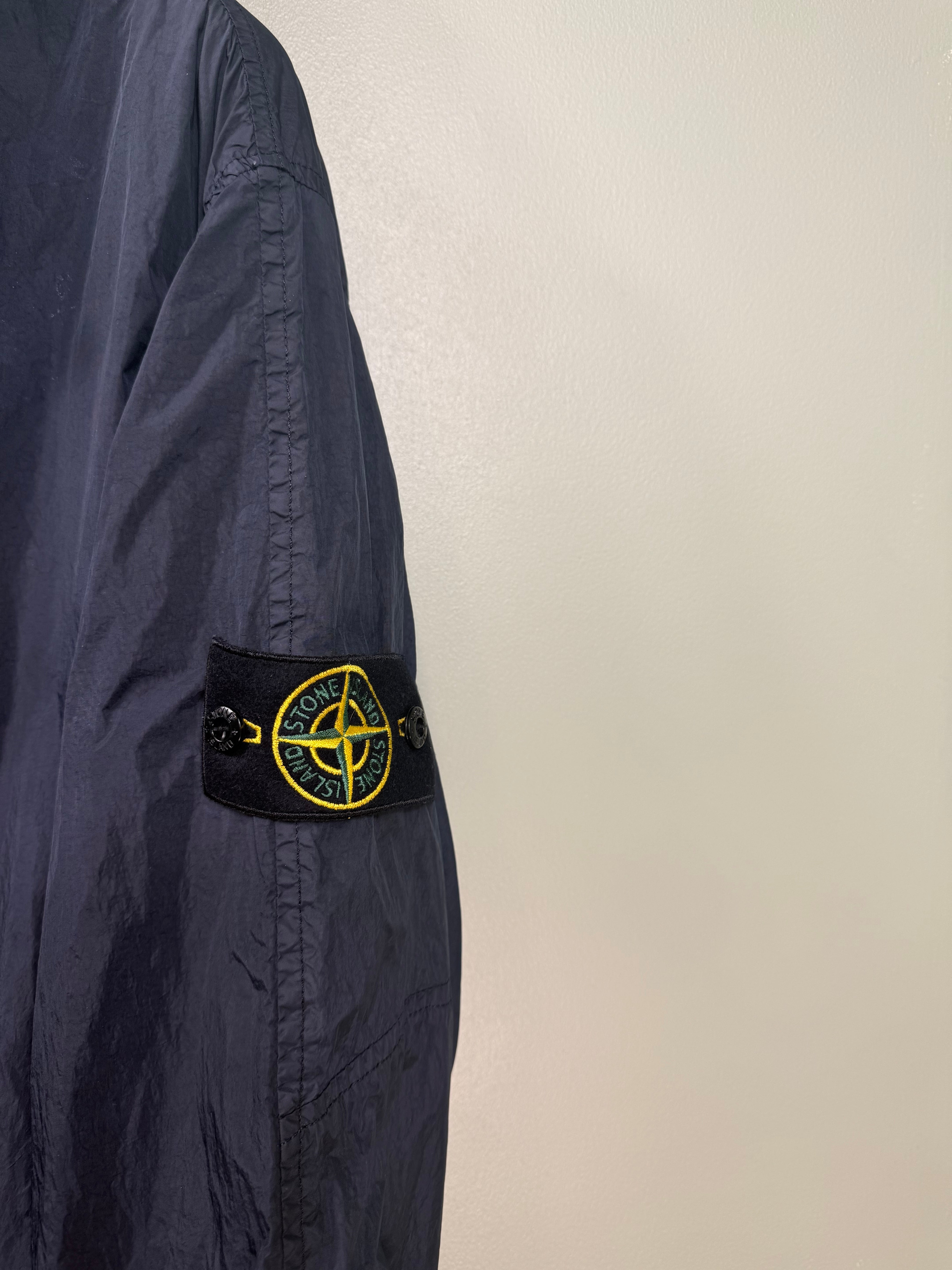 Stone Island Navy Crinkle Reps Jacket