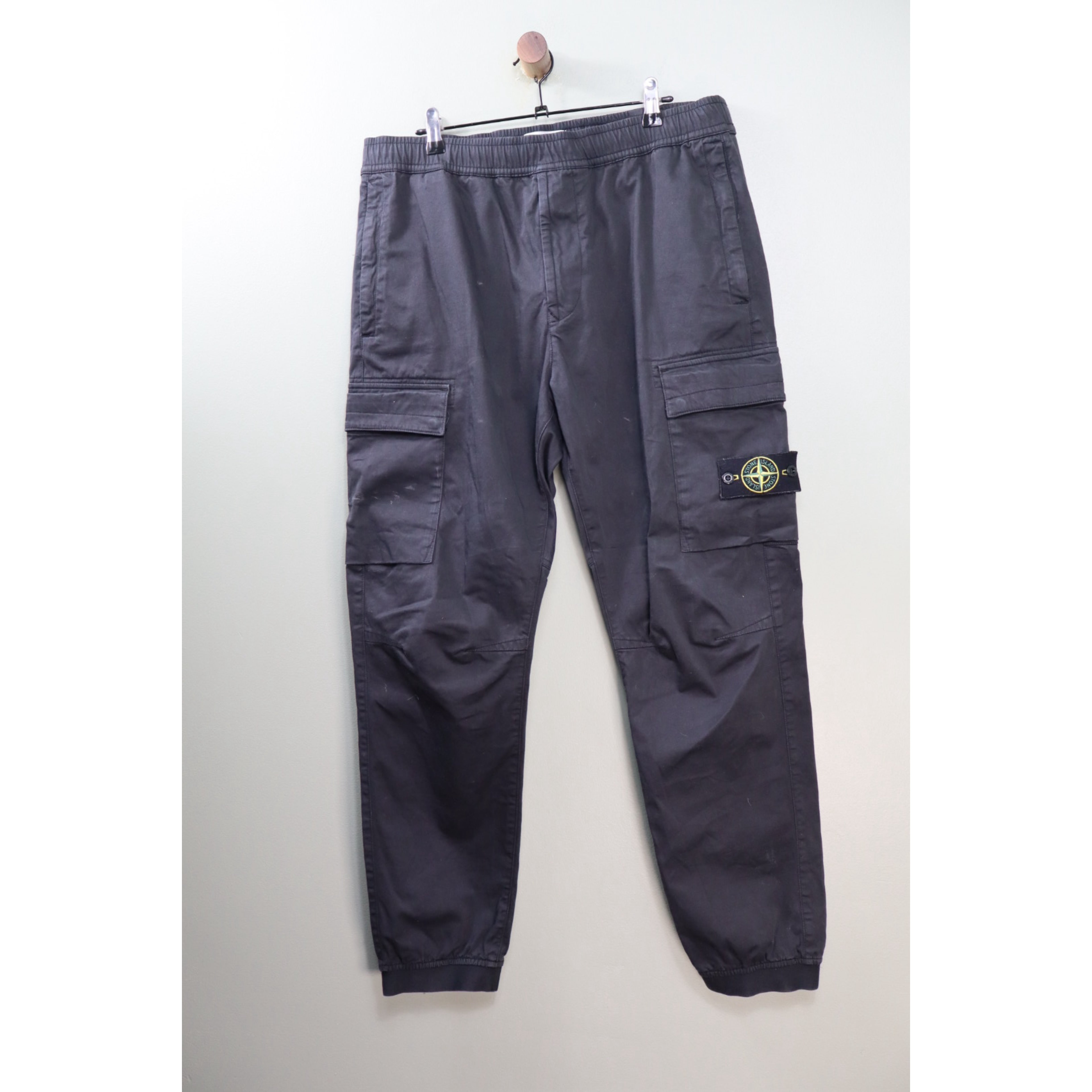 Stone Island Black RE-T Cargo Bottoms