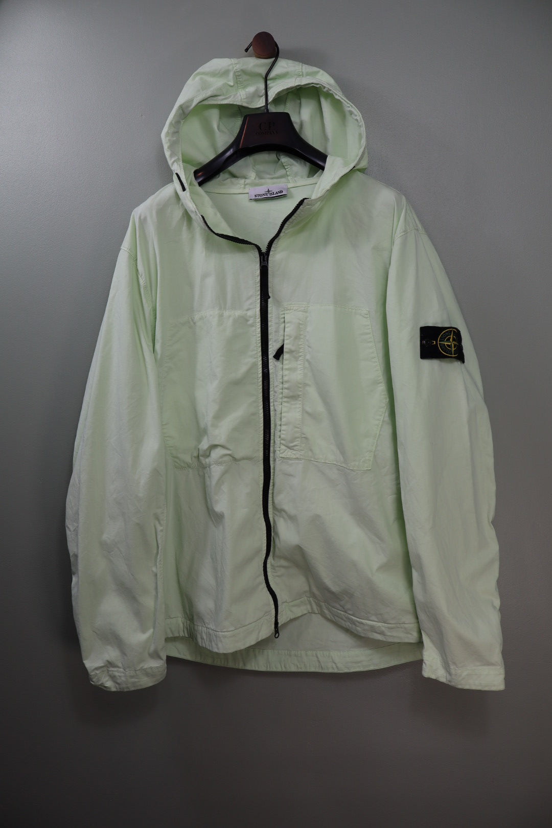 Stone Island Pastel Green Supima Cotton Twill