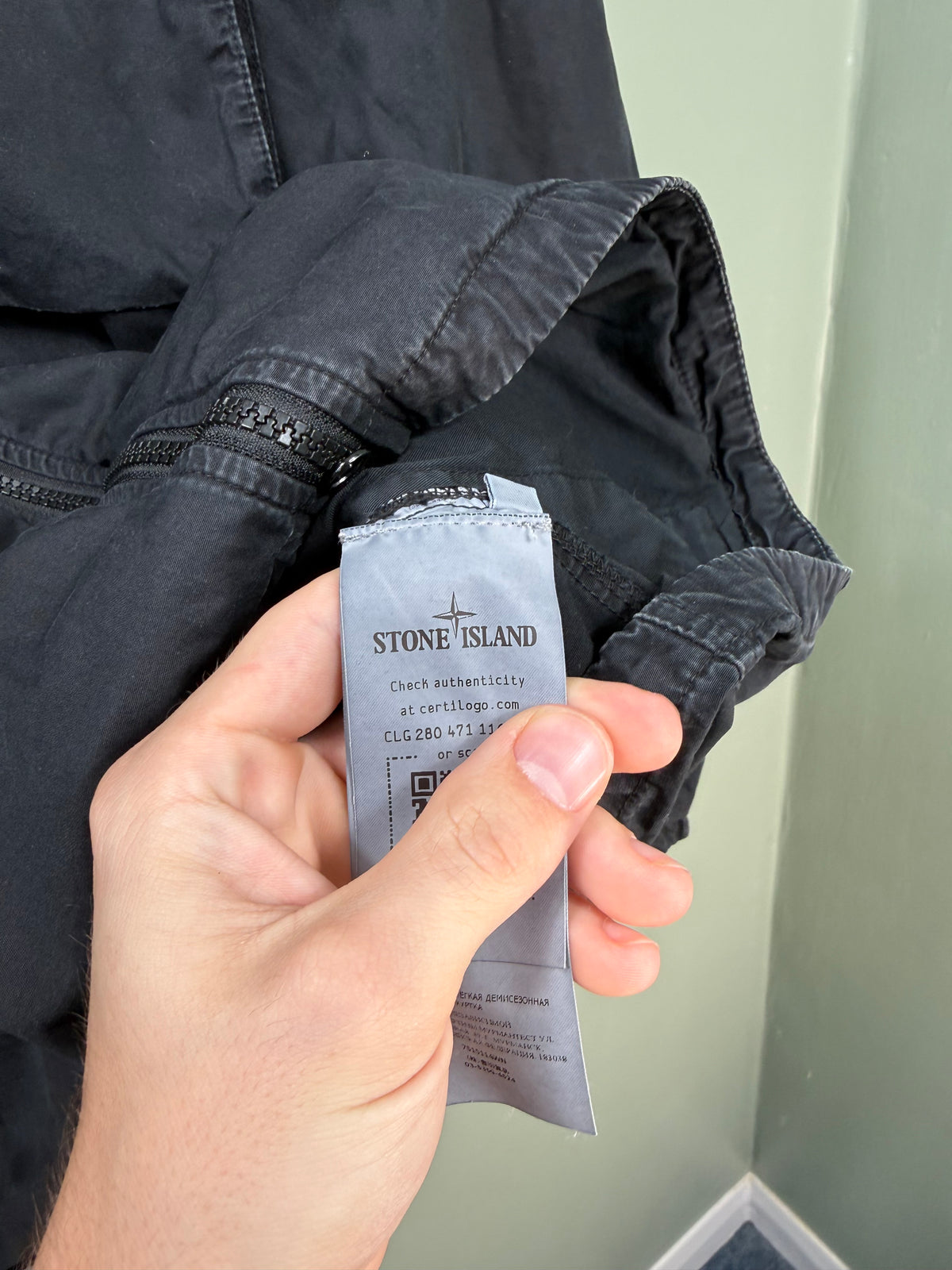 Stone Island Black Hooded Overshirt