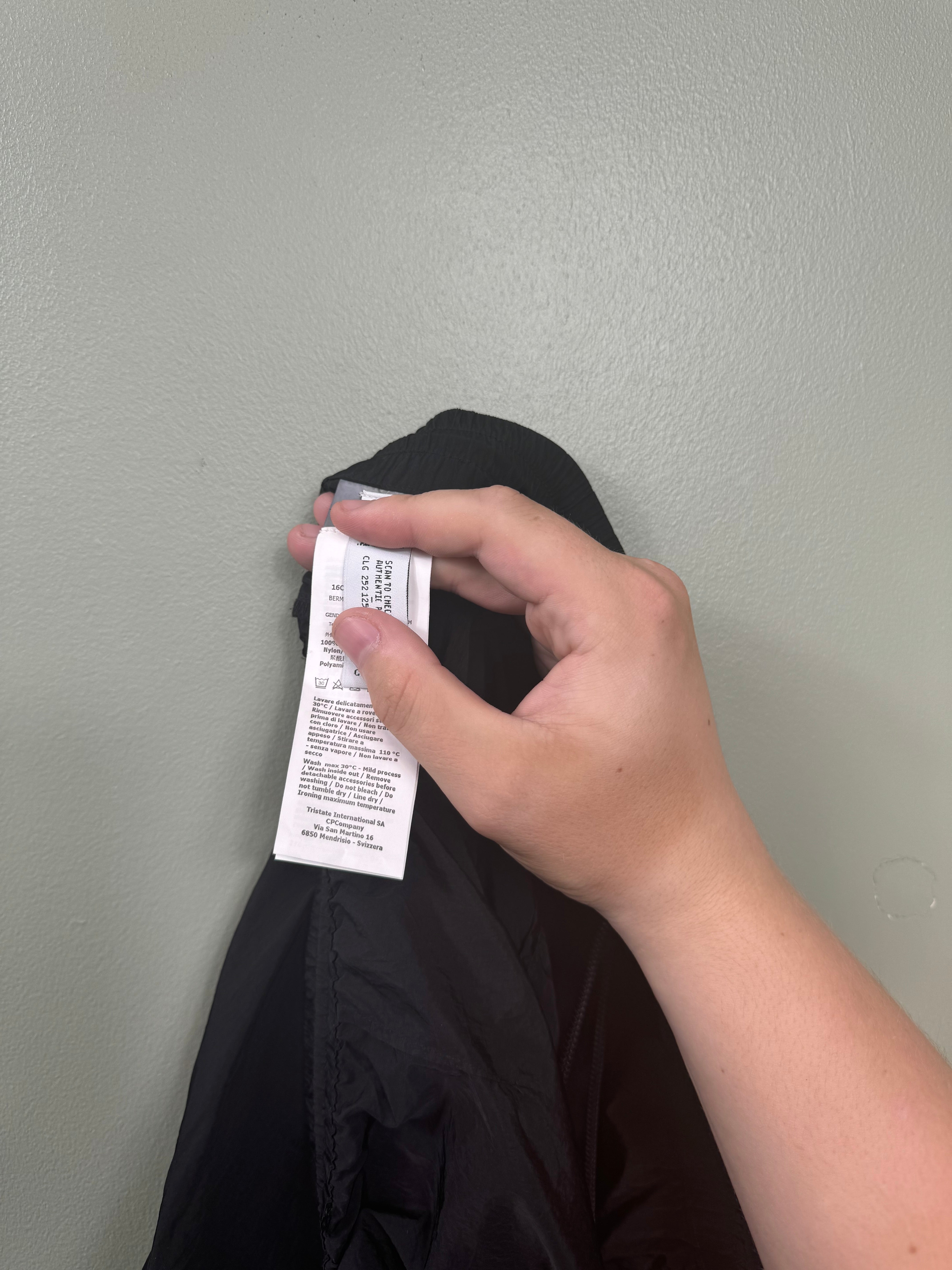 CP Company Black Chrome Shorts