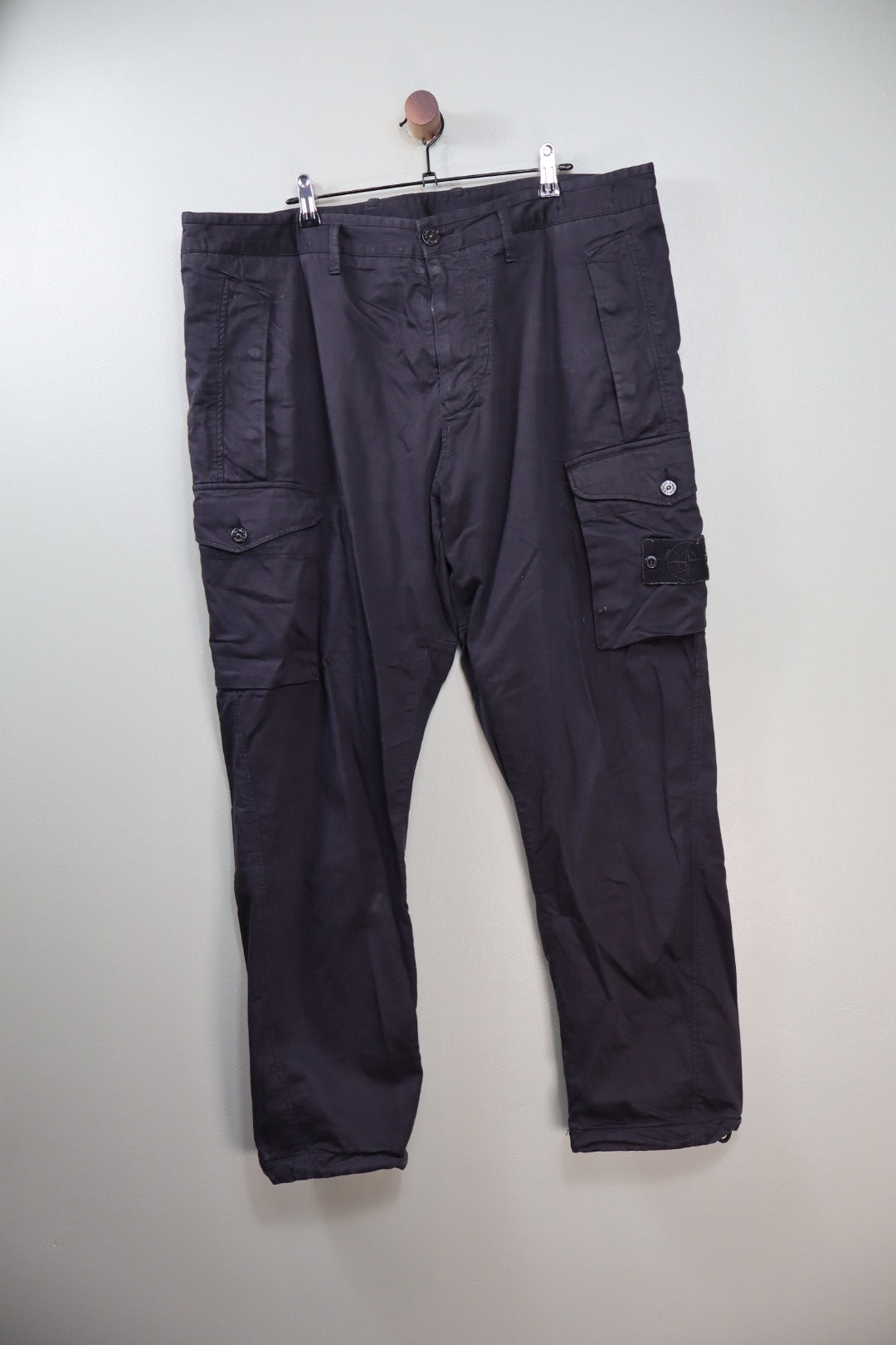 Stone Island Black CO Ghost Cargo Bottoms