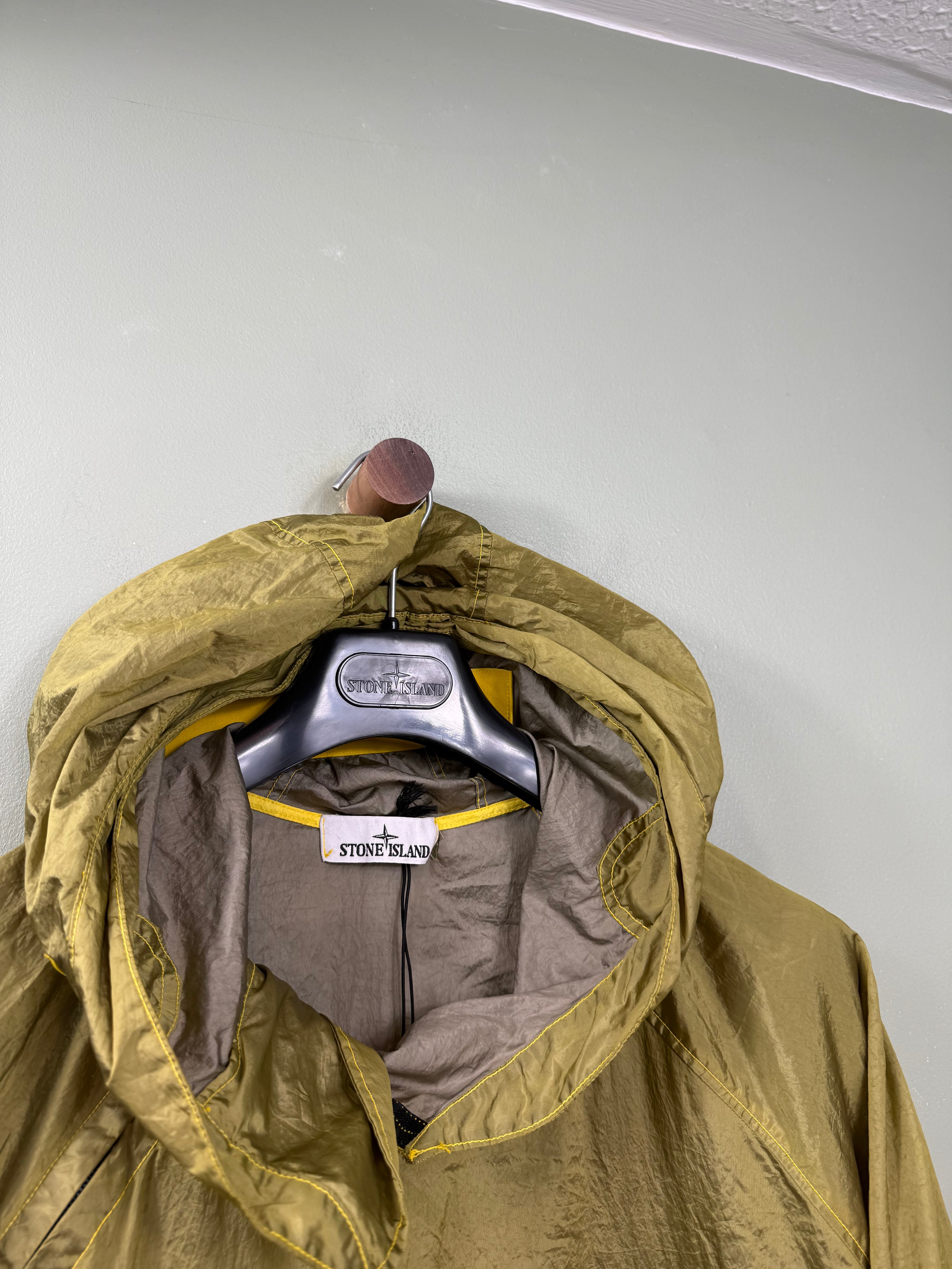 Stone Island Yellow Nylon Metal Smock