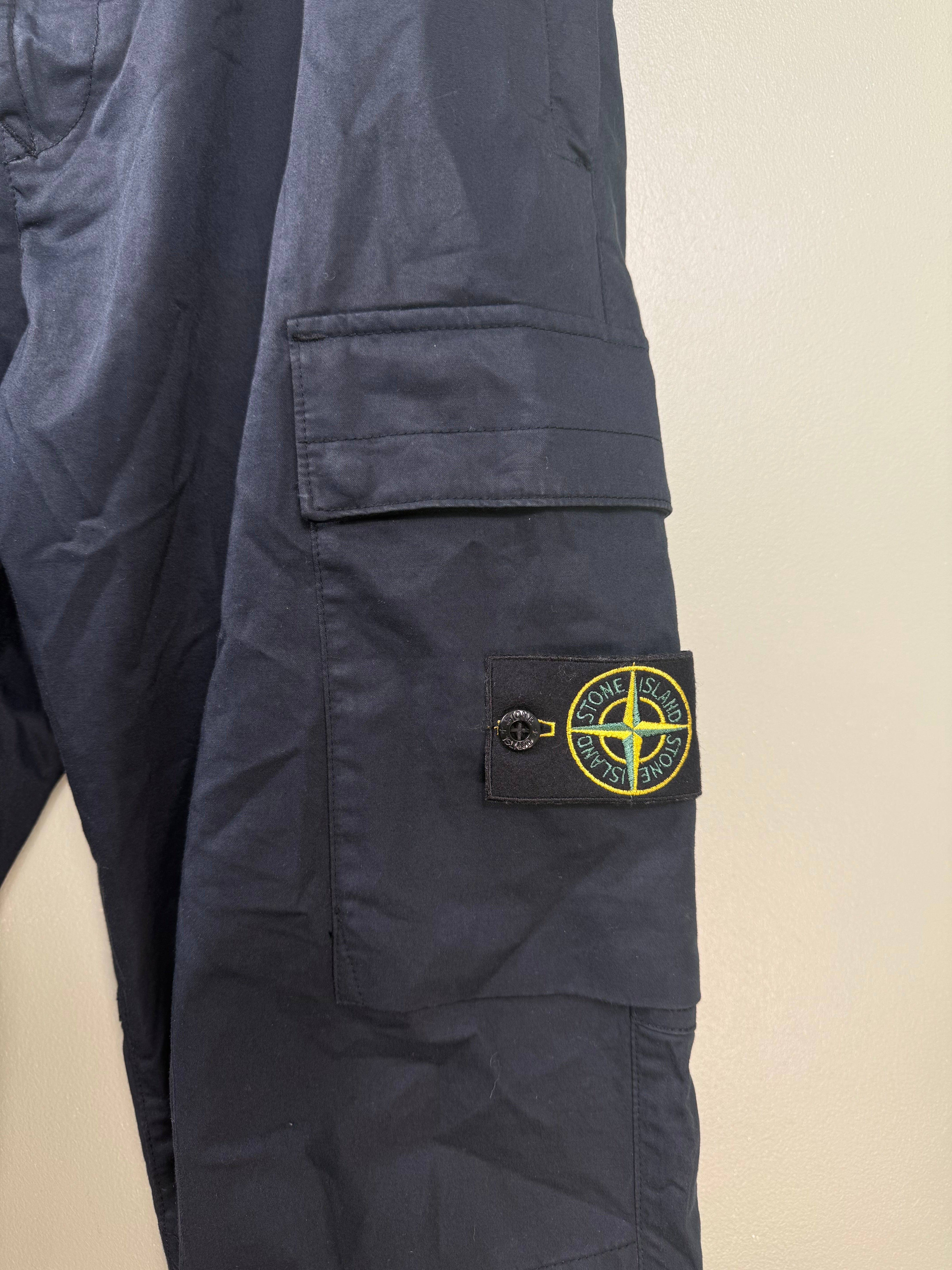 Stone Island Navy RE-T Cargo Bottoms