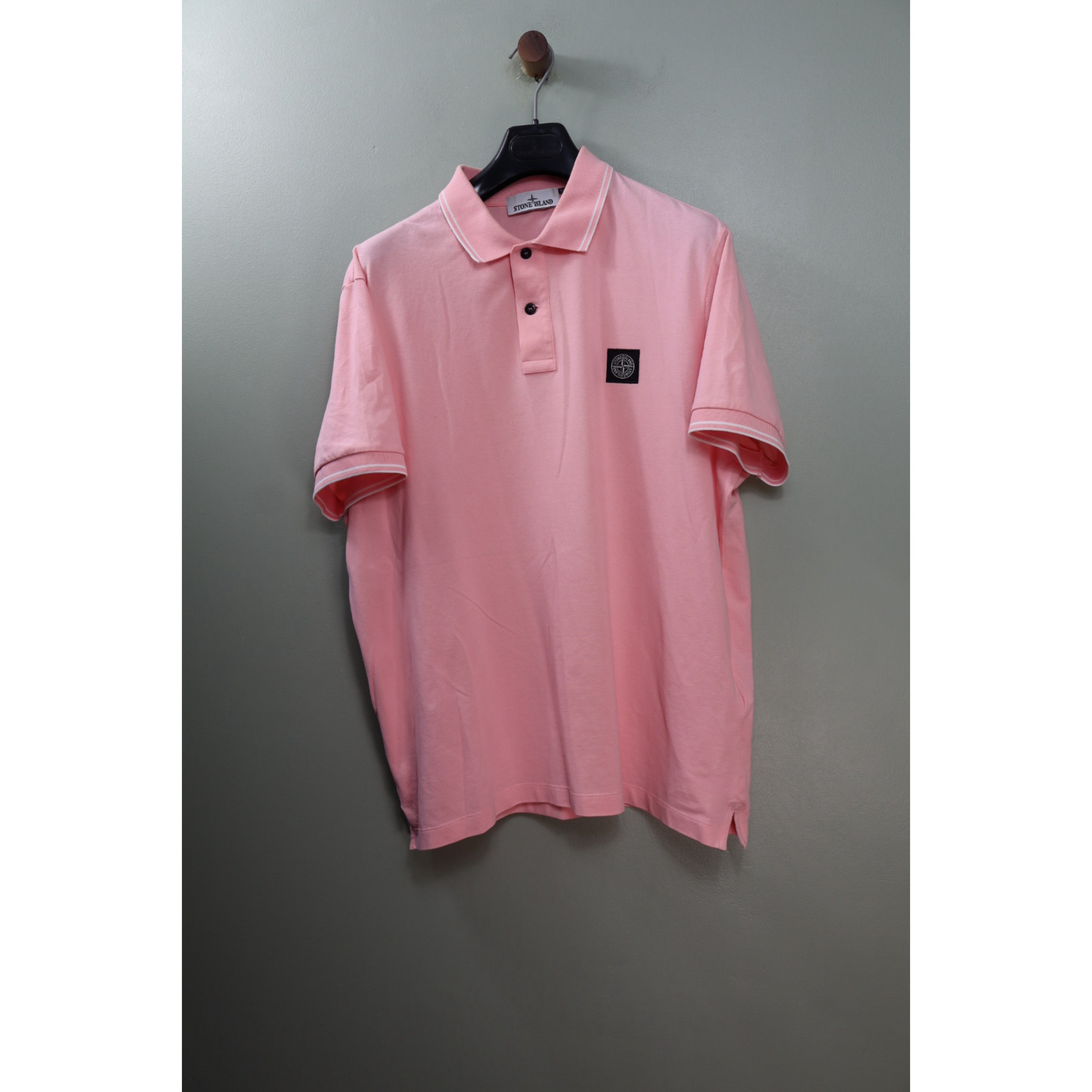 Stone Island Pink Slim Fit Polo