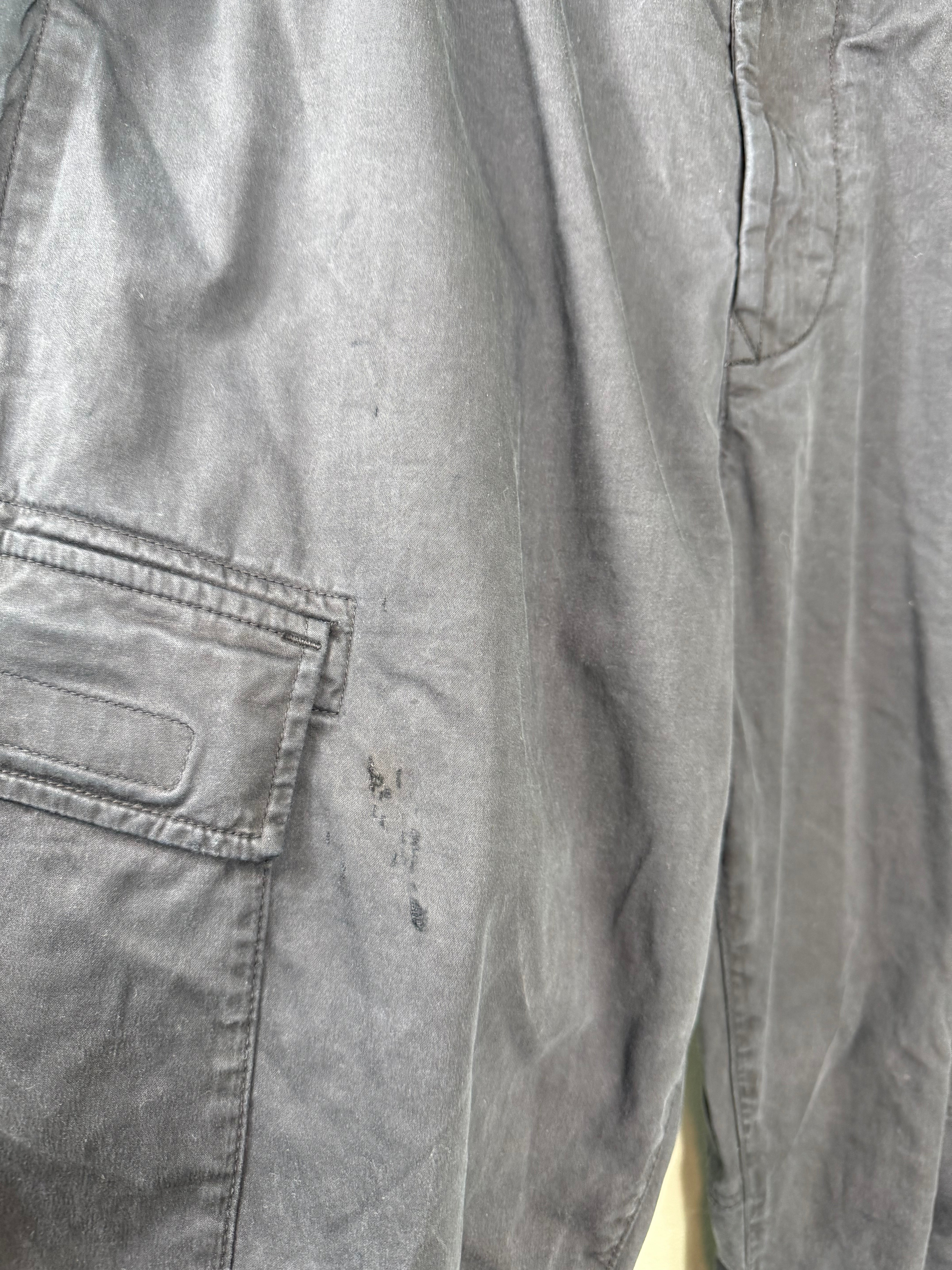 Stone Island Black RE-T Cargo Bottoms