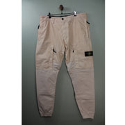 Stone Island Beige CO Cargo Bottoms