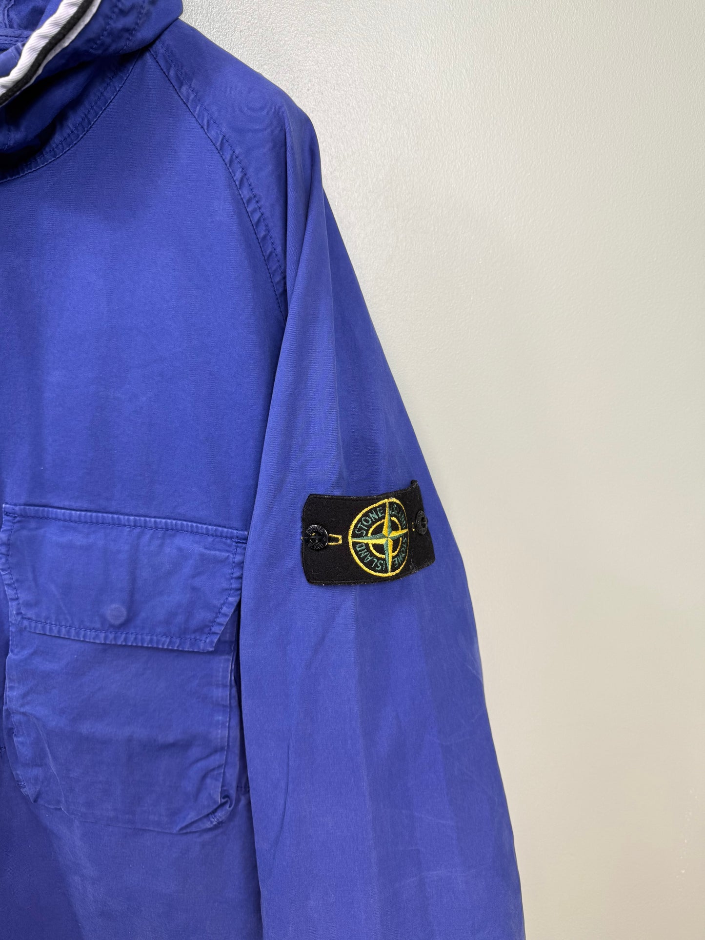 Stone Island Perwinkle Blue Supima Cotton Twill Smock