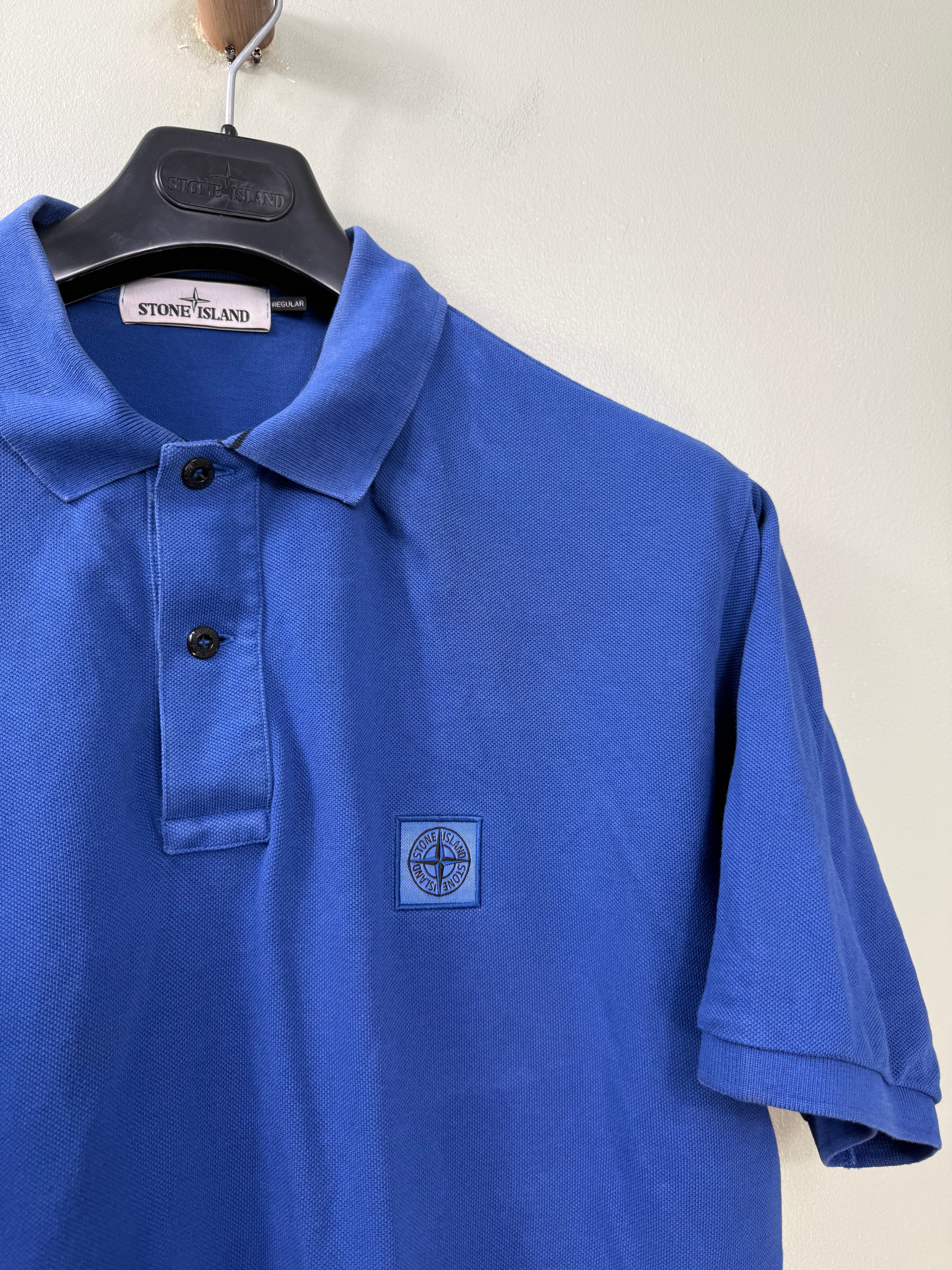Stone Island Blue Regular Fit Polo