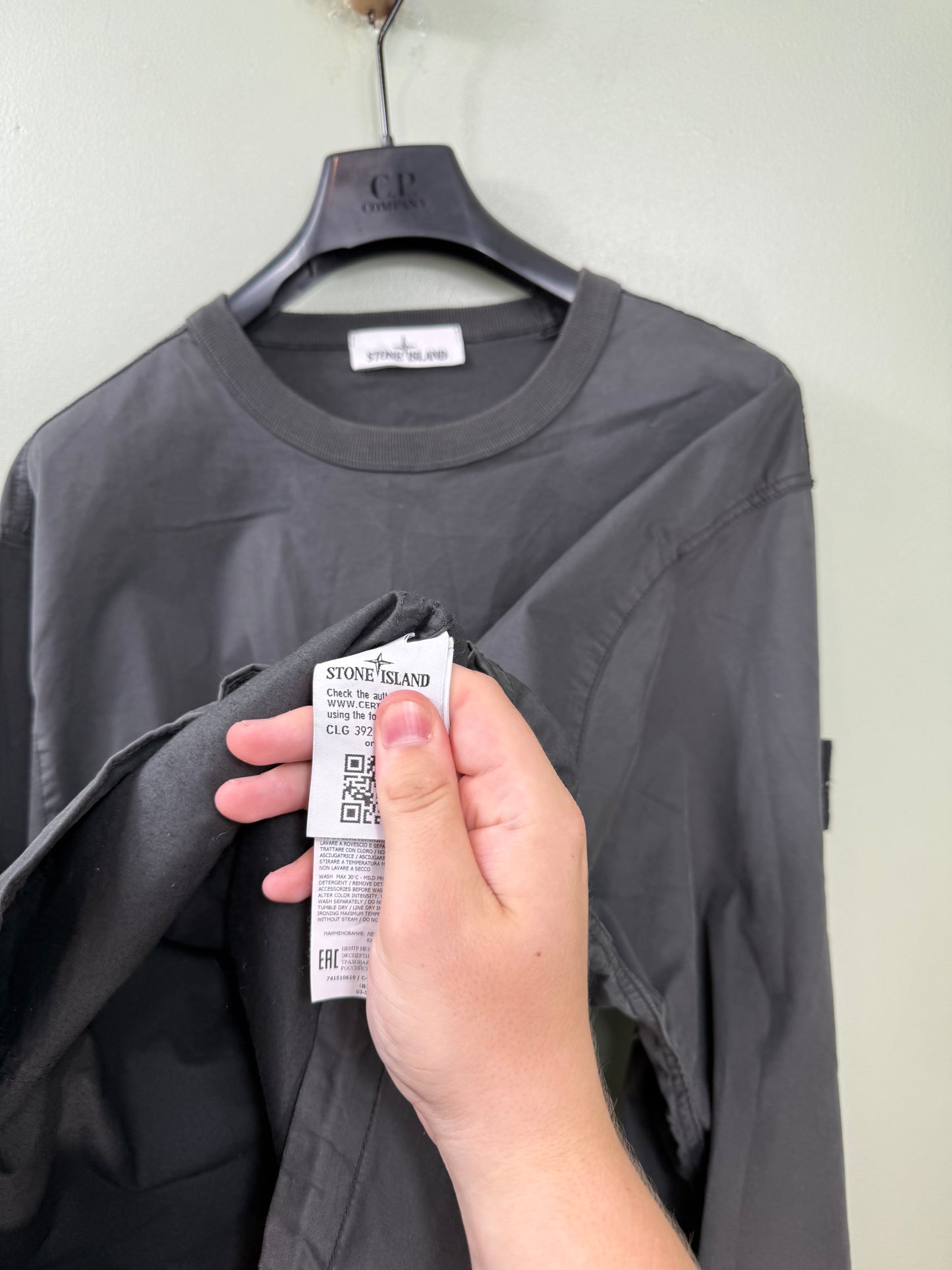 Stone Island Charcoal Grey Smock Jumper