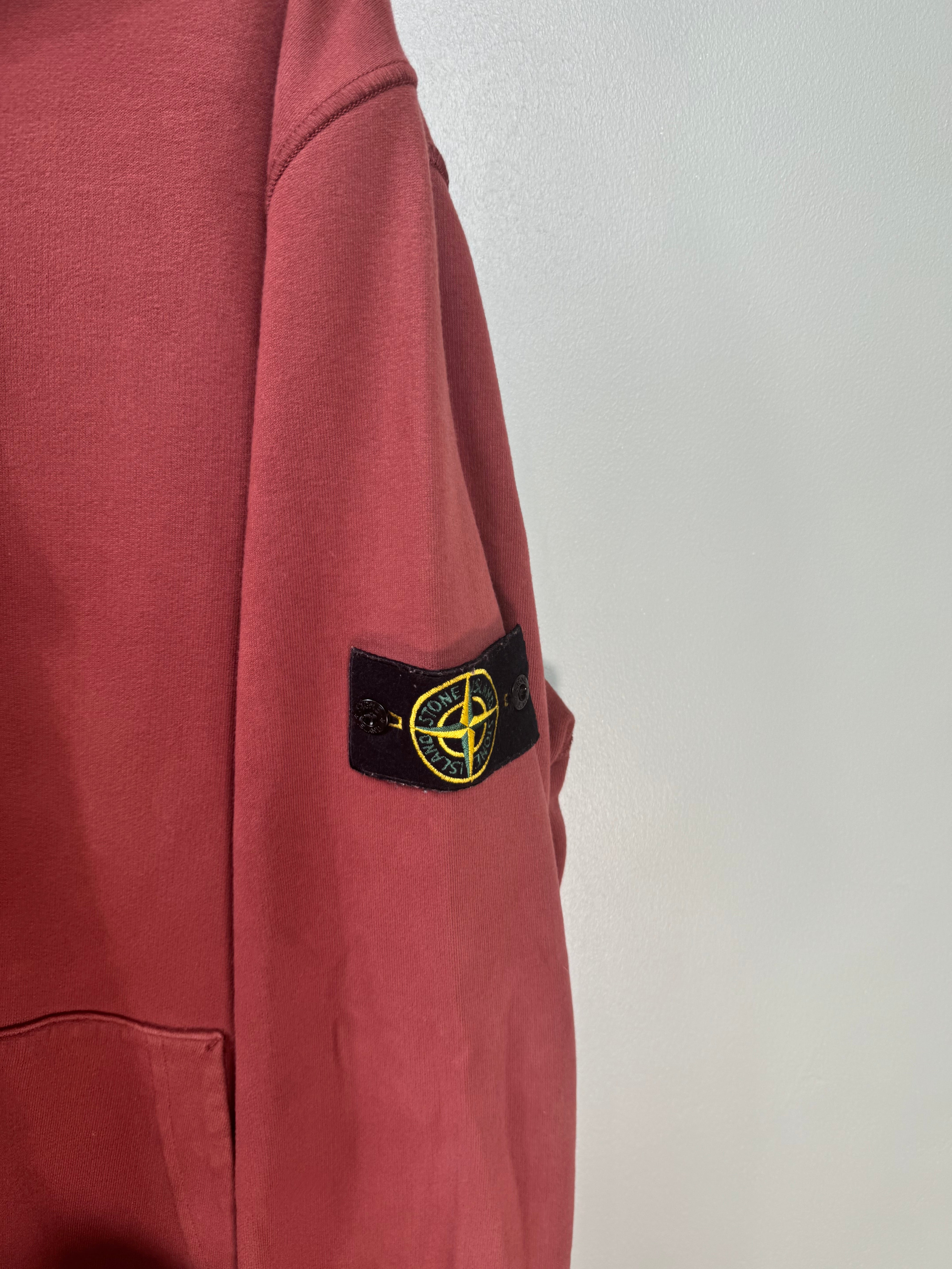Stone Island Brick Red Hoodie