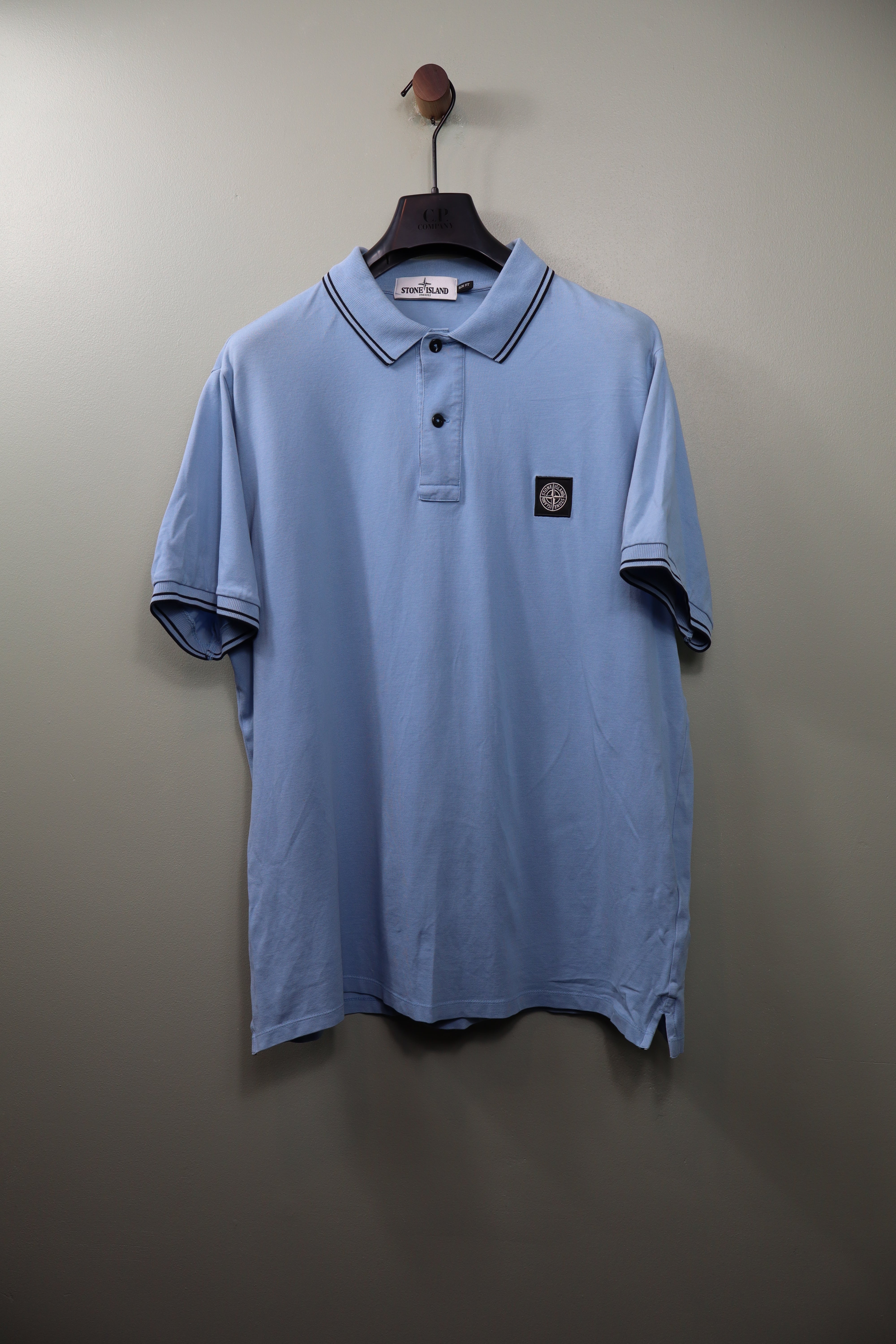 Stone Island Blue Polo Shirt
