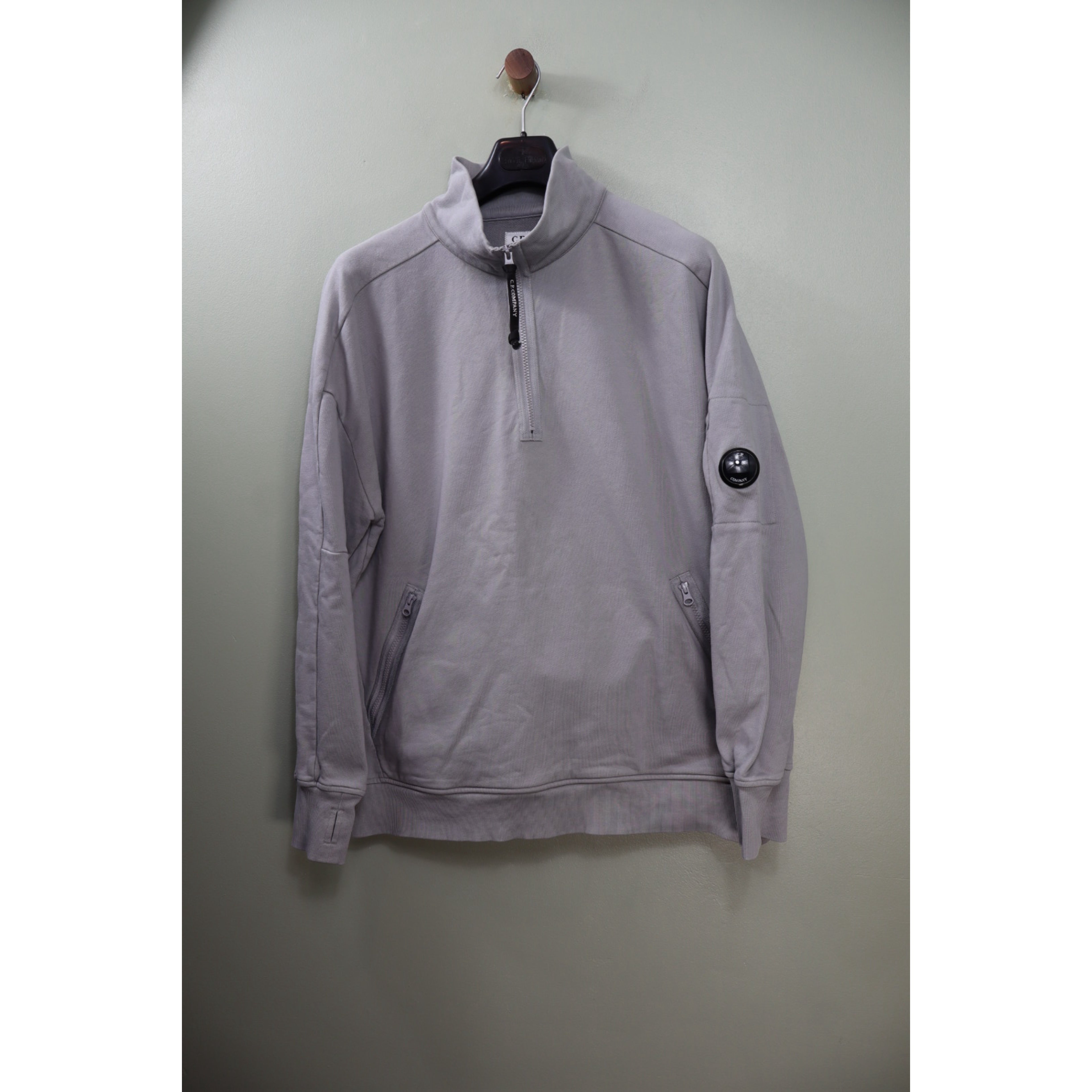 C.P. Company Grey 1/4 Zip Jumper