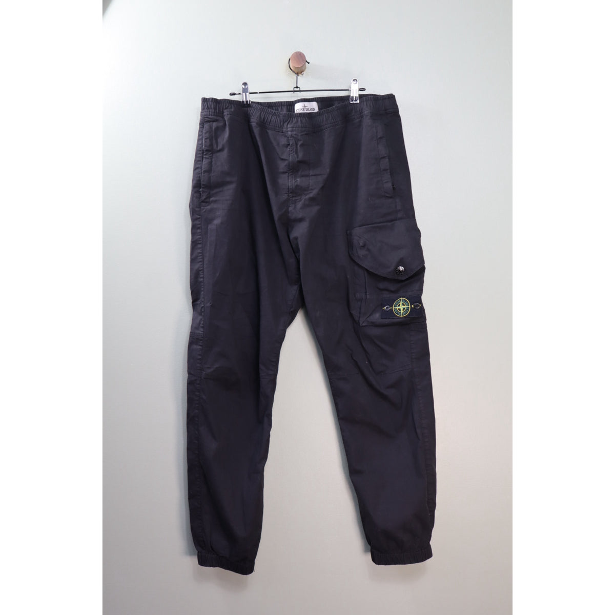 Stone Island Black RE-T Cargo Bottoms