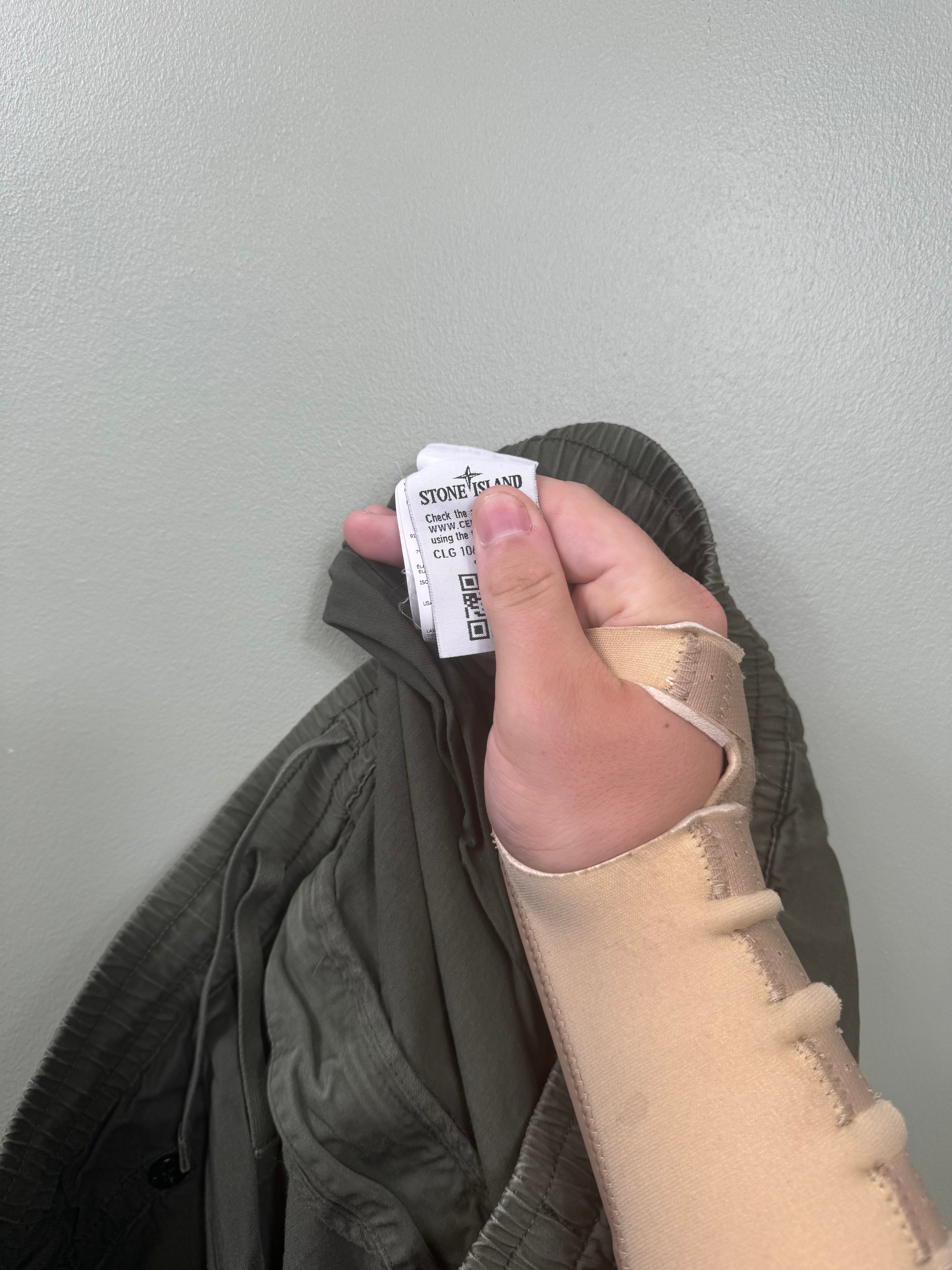 Stone Island Khaki RE-T Cargo Bottoms