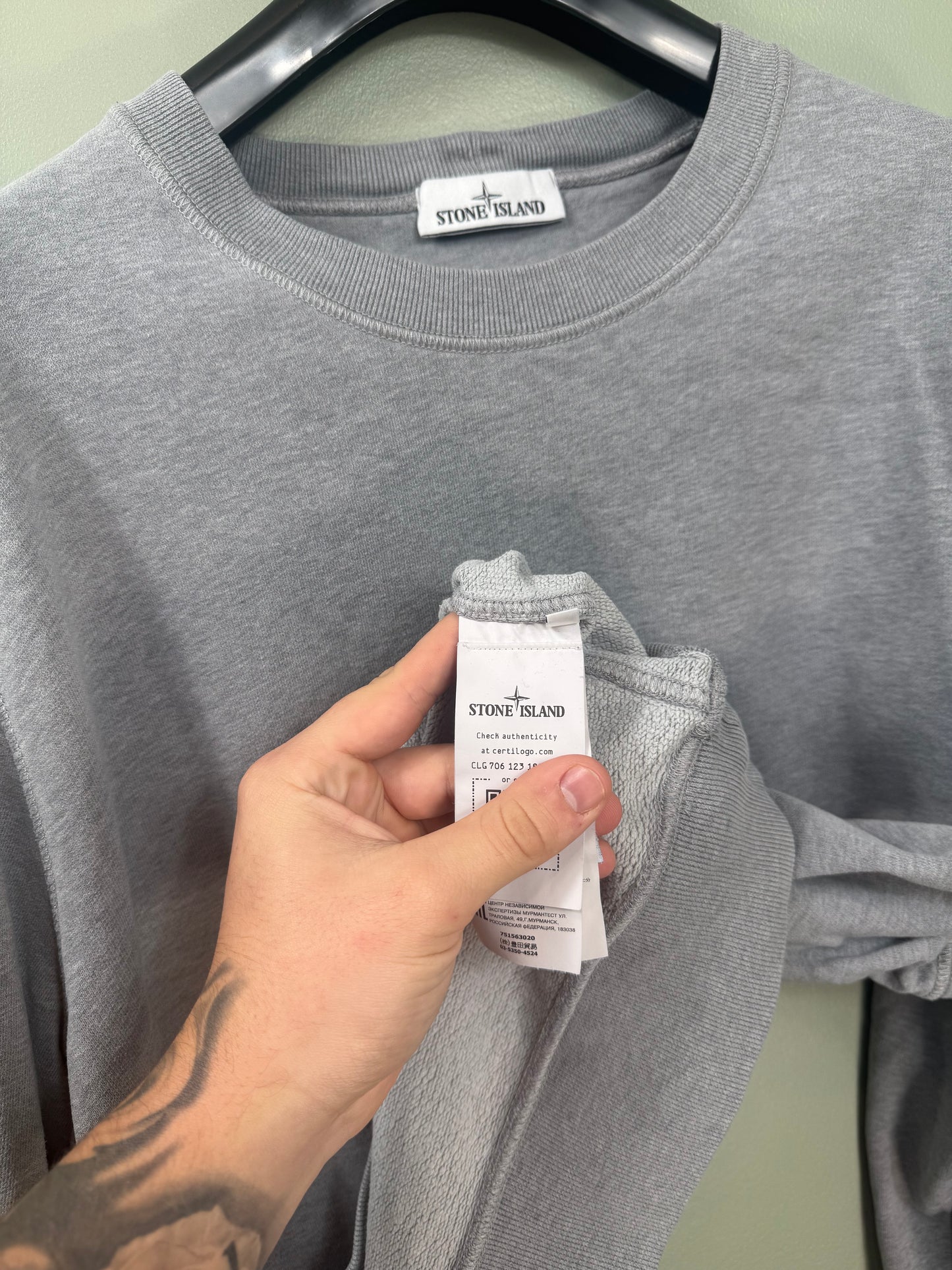 Stone Island Grey Jumper